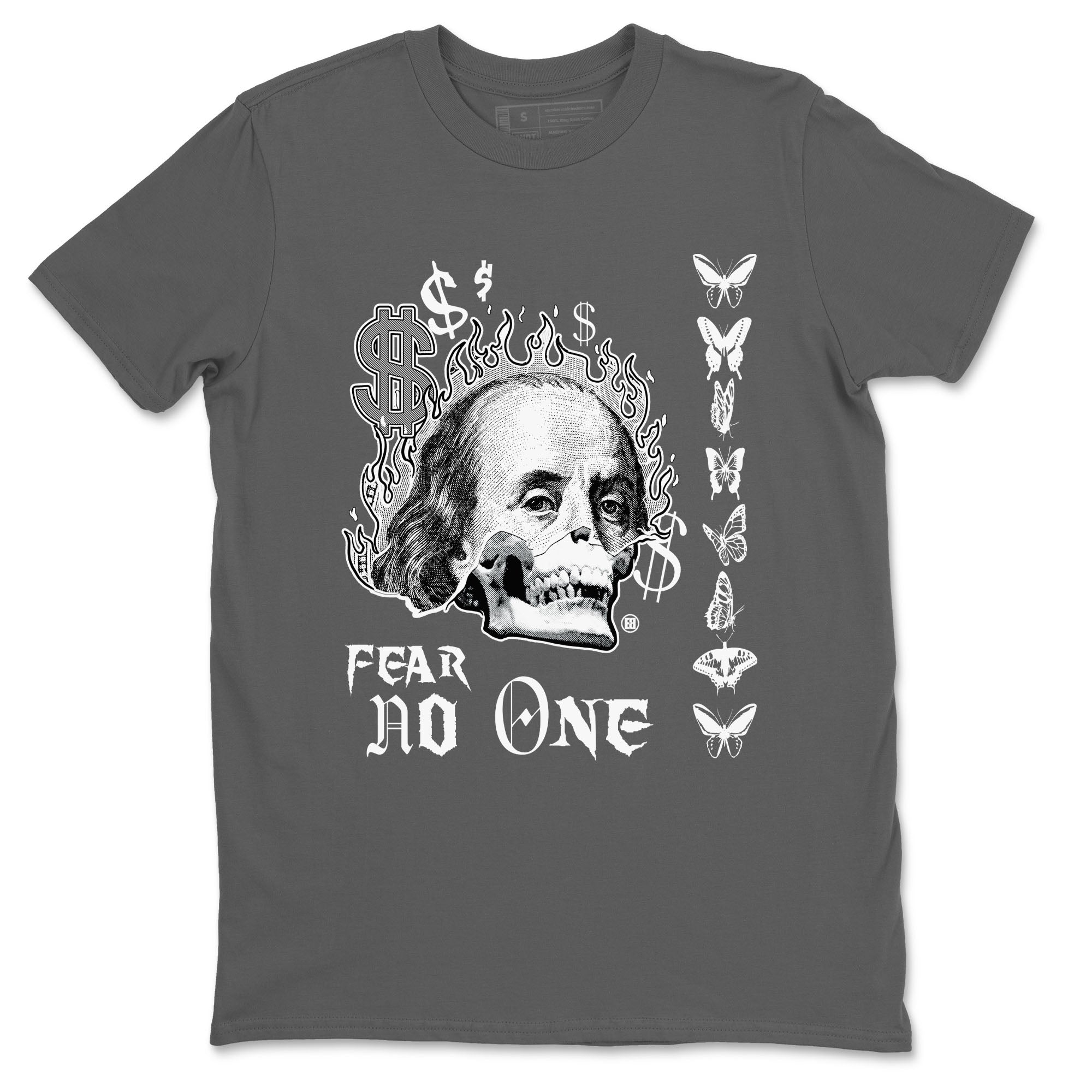 4s White Thunder shirt to match jordans Fear No One sneaker tees Air Jordan 4 Retro White Thunder Drip Gear Zone unisex cotton Cool Grey 2 crew neck shirt