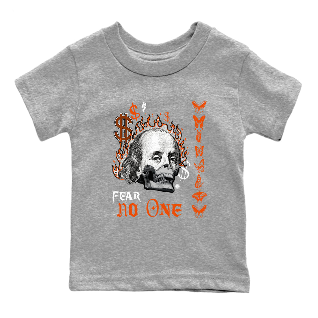 Air Max 1 OG '86 'Summit White and Cosmic Clay shirts to match jordans Fear No One sneaker match tees Air Max 1 Cosmic Clay match shoes to clothes Drip Gear Zone Youth Baby Heather Grey 2 tee