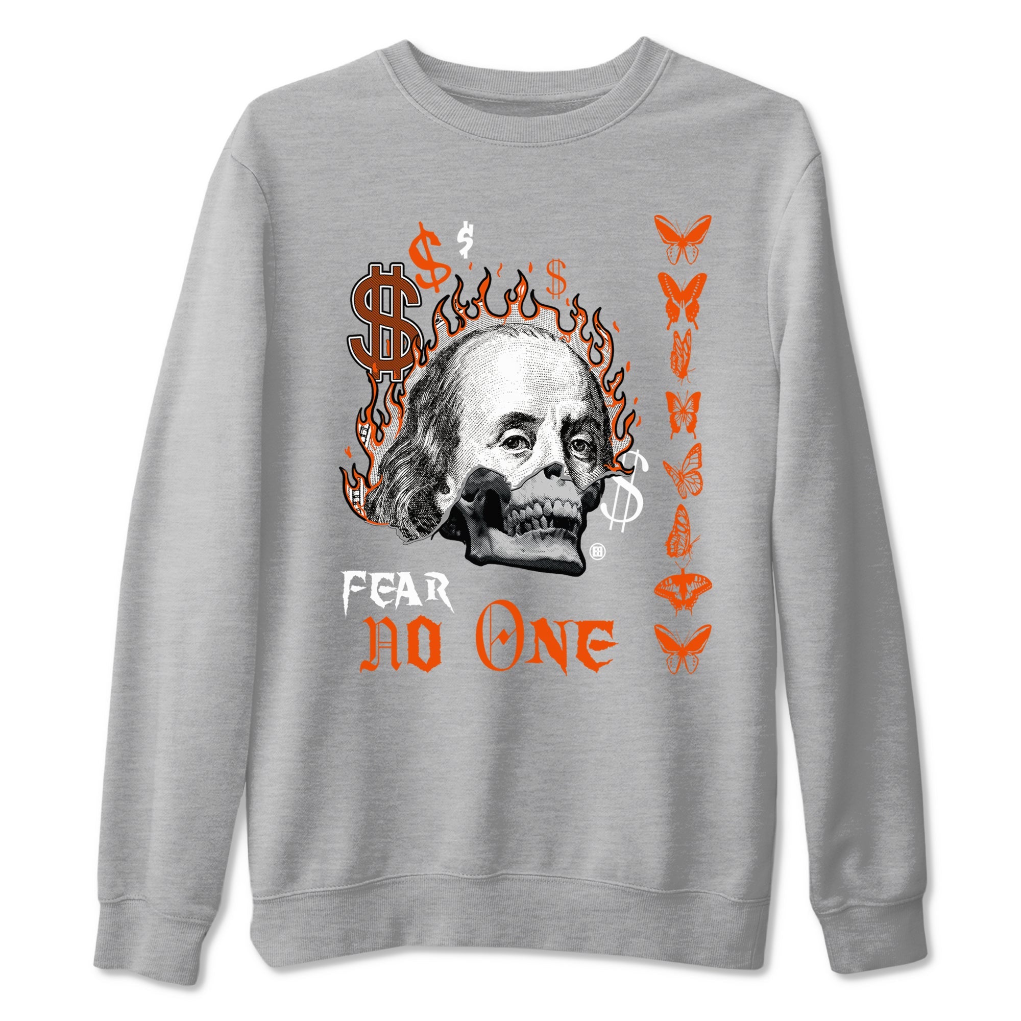 Air Max 1 OG '86 'Summit White and Cosmic Clay shirts to match jordans Fear No One sneaker match tees Air Max 1 Cosmic Clay match shoes to clothes Drip Gear Zone unisex cotton Heather Grey 2 shirts