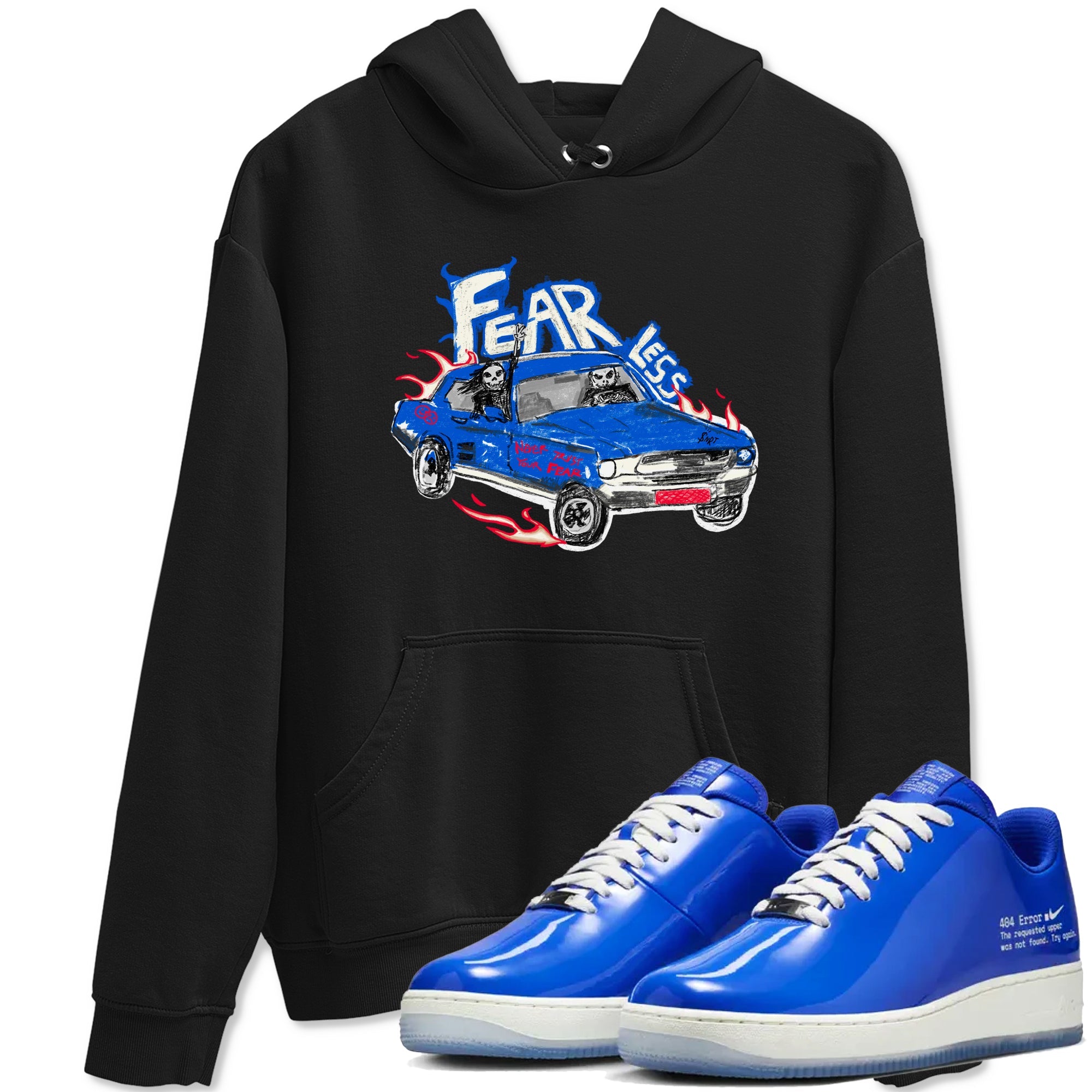 Air Force 1 404 Error shirt to match jordans Fearless Car sneaker tees Air Force 1 404 Error Drip Gear Zone unisex cotton Black 1 crew neck shirt