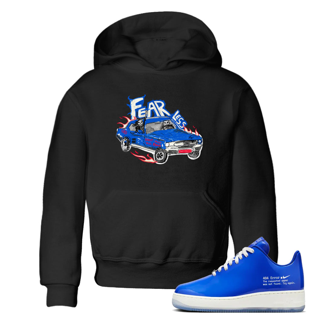 Air Force 1 404 Error shirt to match jordans Fearless Car sneaker tees Air Force 1 404 Error Drip Gear Zone baby toddler Black 1 cotton Shirt