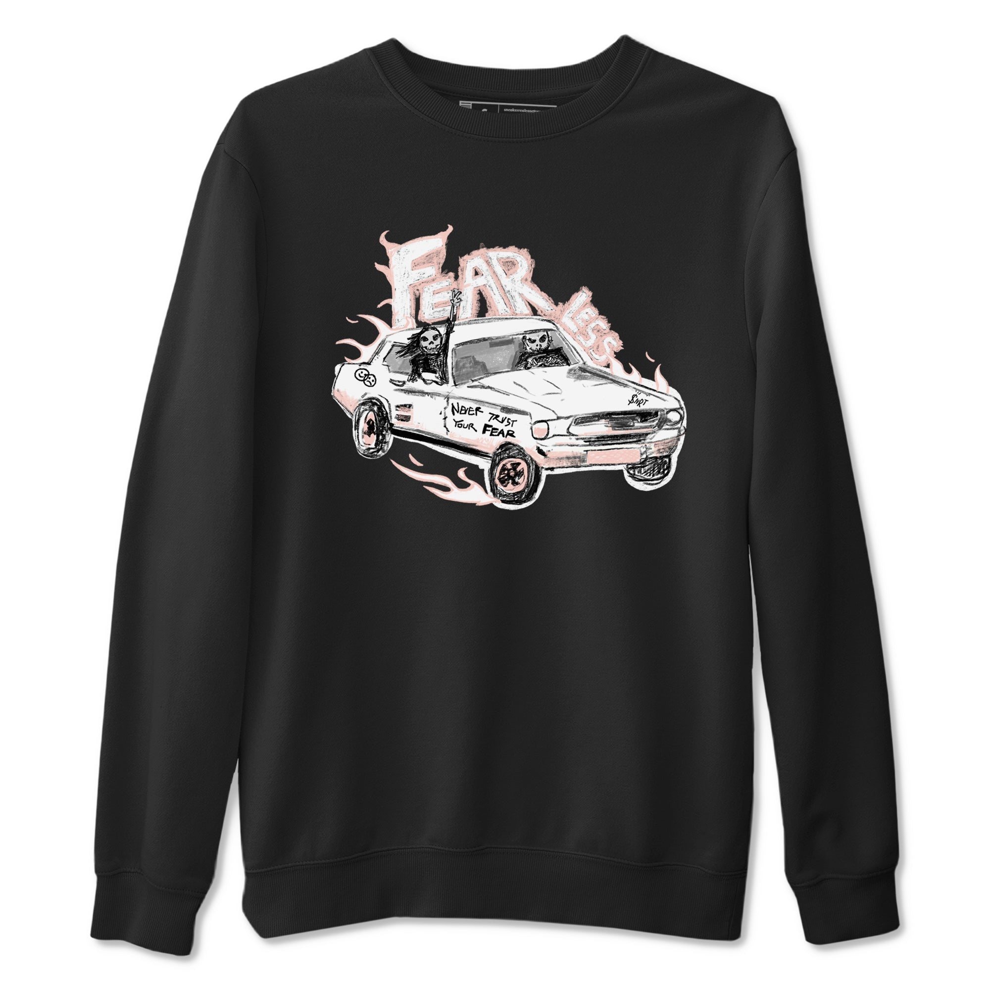 AJ11 Legend Pink shirts to match jordans Fearless Car sneaker match tees Air Jordan 11 Legend Pink Drip Gear Zone streetwear brand Black 2 unisex cotton tee