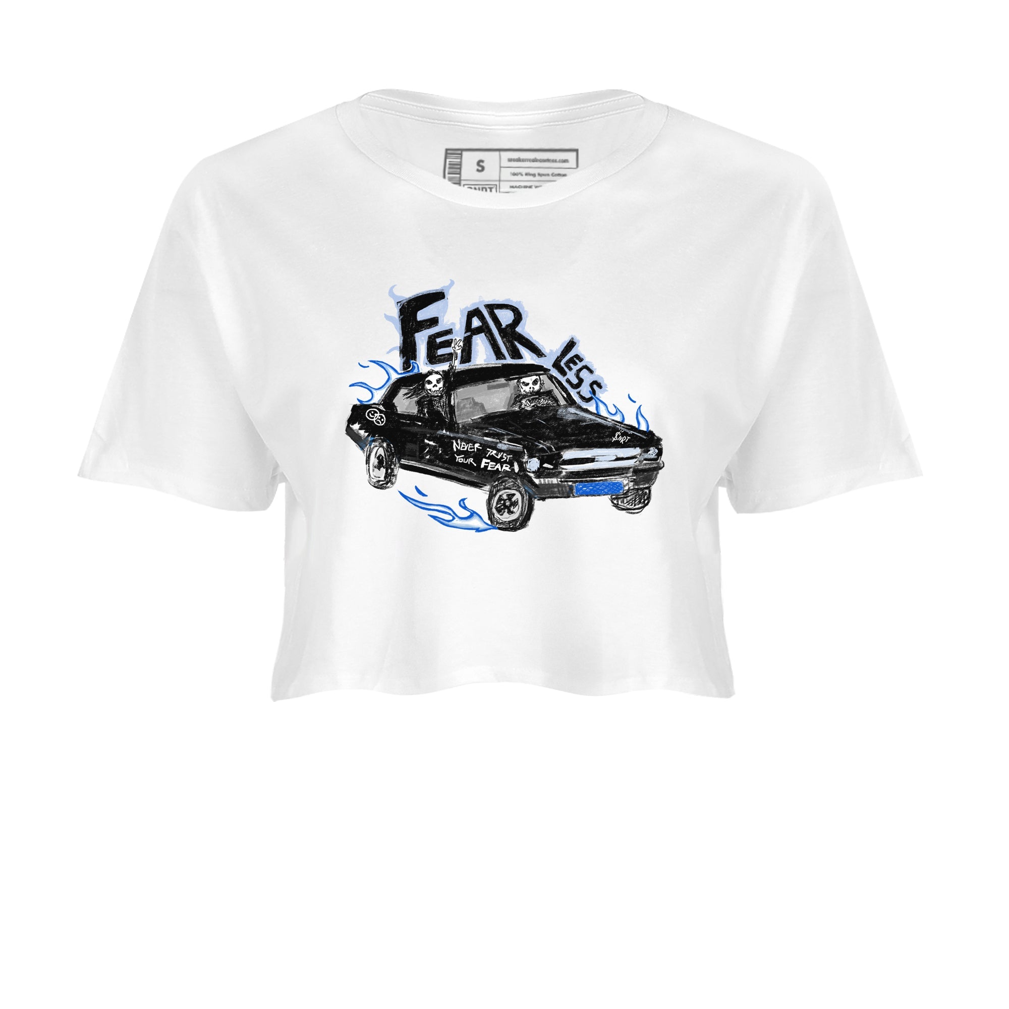 11s Low Space shirt to match jordans Fearless Car sneaker tees Air Jordan 11 Low Space Drip Gear Zone White 2 crop length shirt