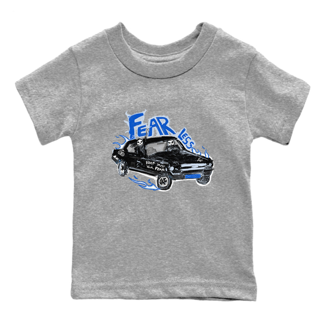 11s Low Space shirt to match jordans Fearless Car sneaker tees Air Jordan 11 Low Space Drip Gear Zone baby toddler Heather Grey 2 cotton Shirt