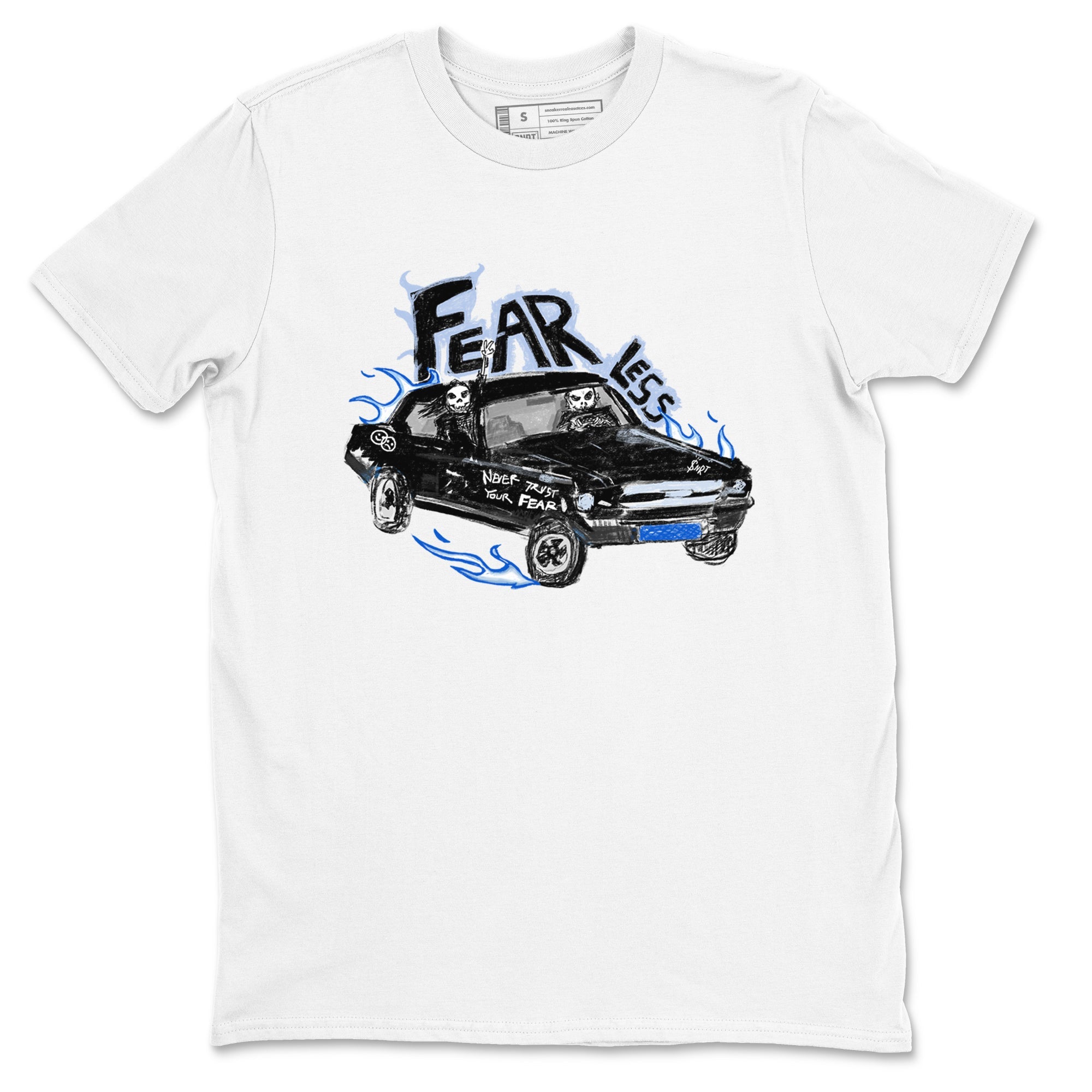 11s Low Space shirt to match jordans Fearless Car sneaker tees Air Jordan 11 Low Space Drip Gear Zone unisex cotton White 2 crew neck shirt