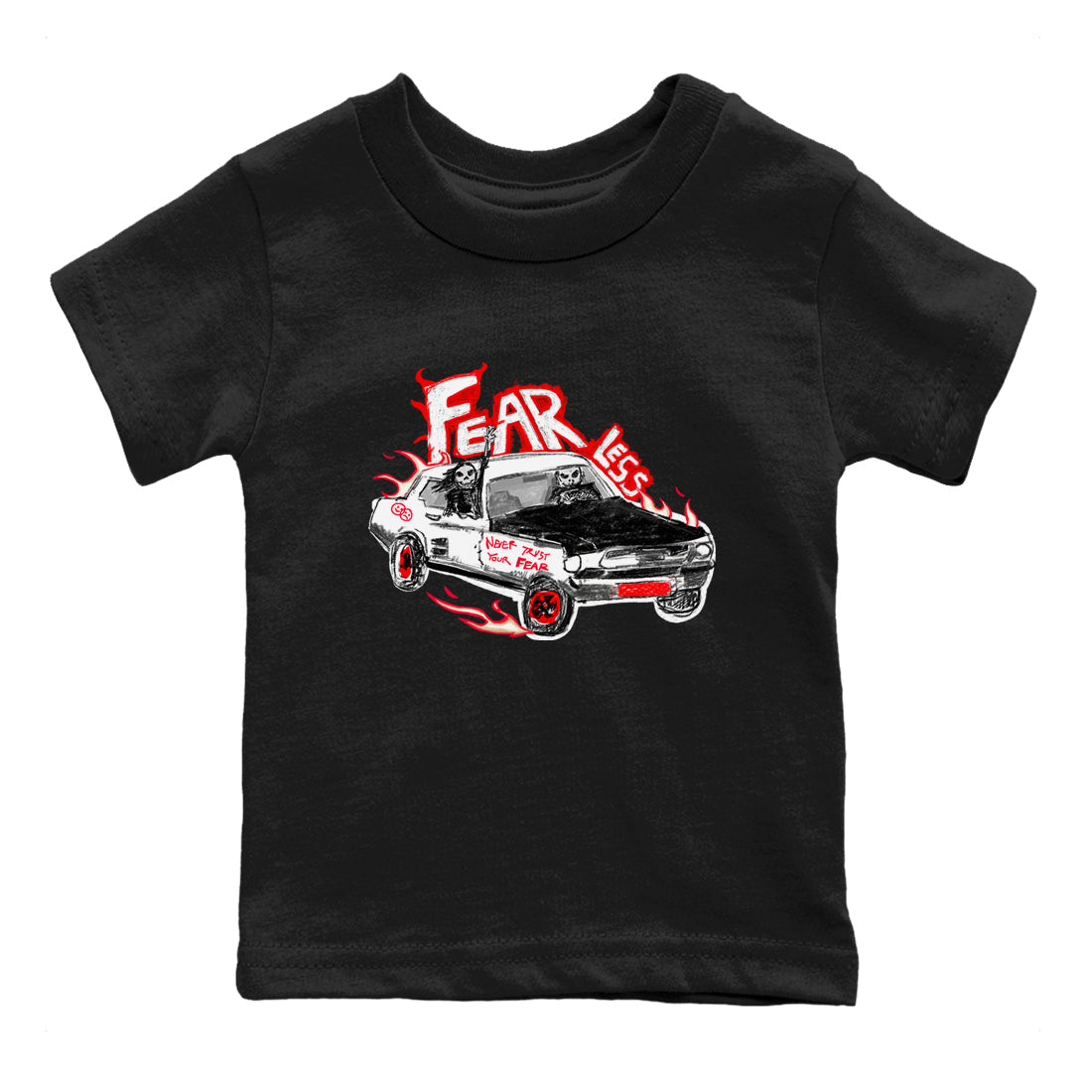 Air Jordan 12 Red Taxi shirts to match jordans Fearless Car sneaker match tees 12s Red Taxi Drip Gear Zone baby toddler Black 2 cotton Shirt