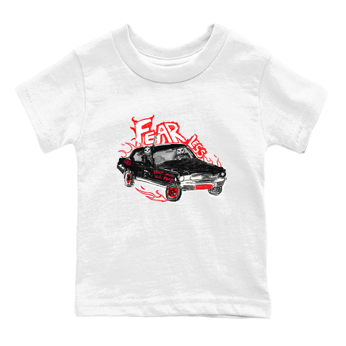 Air Jordan 12 Red Taxi shirts to match jordans Fearless Car sneaker match tees 12s Red Taxi Drip Gear Zone baby toddler White 2 cotton Shirt