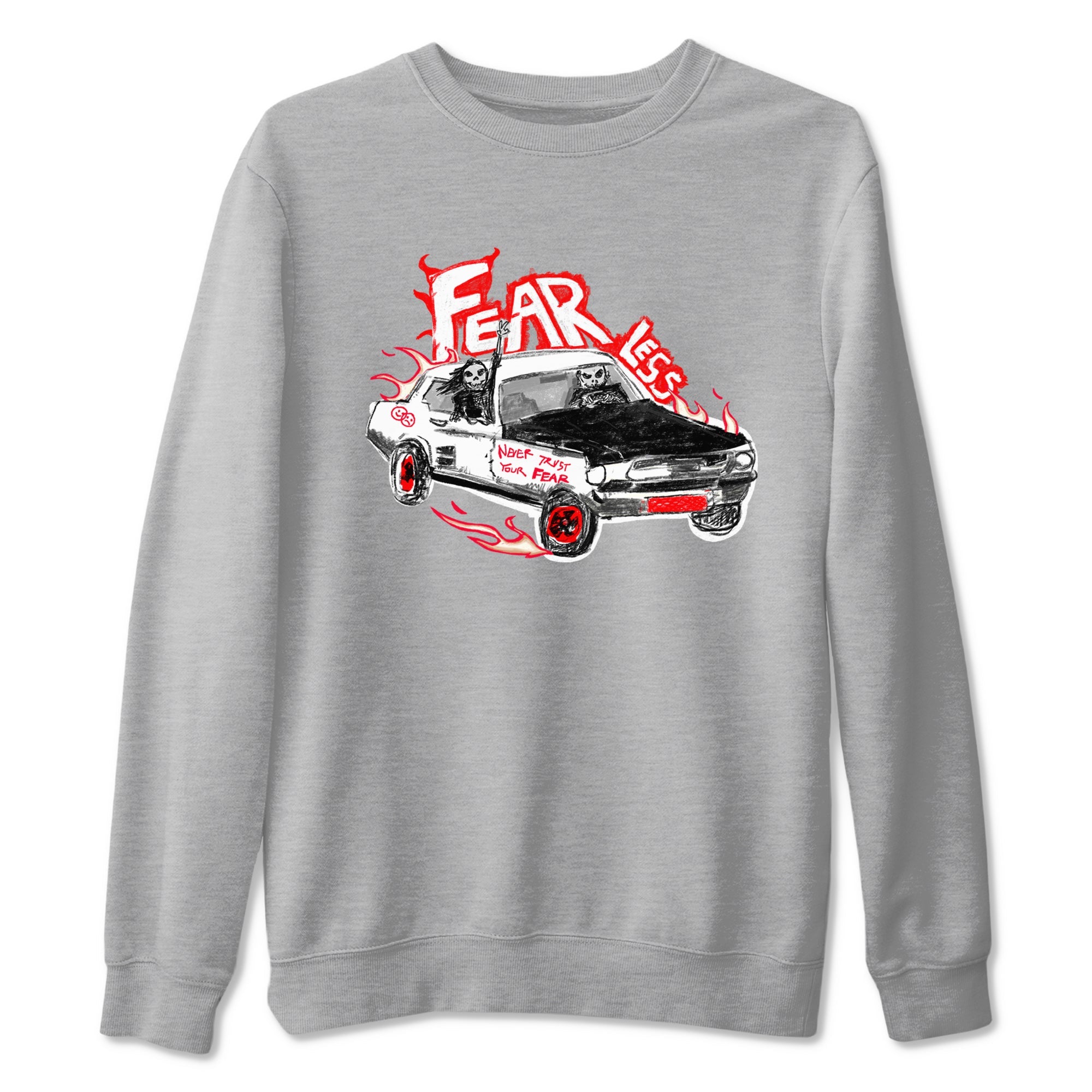 Air Jordan 12 Red Taxi shirts to match jordans Fearless Car sneaker match tees 12s Red Taxi Drip Gear Zone unisex cotton Heather Grey 2 crew neck shirt
