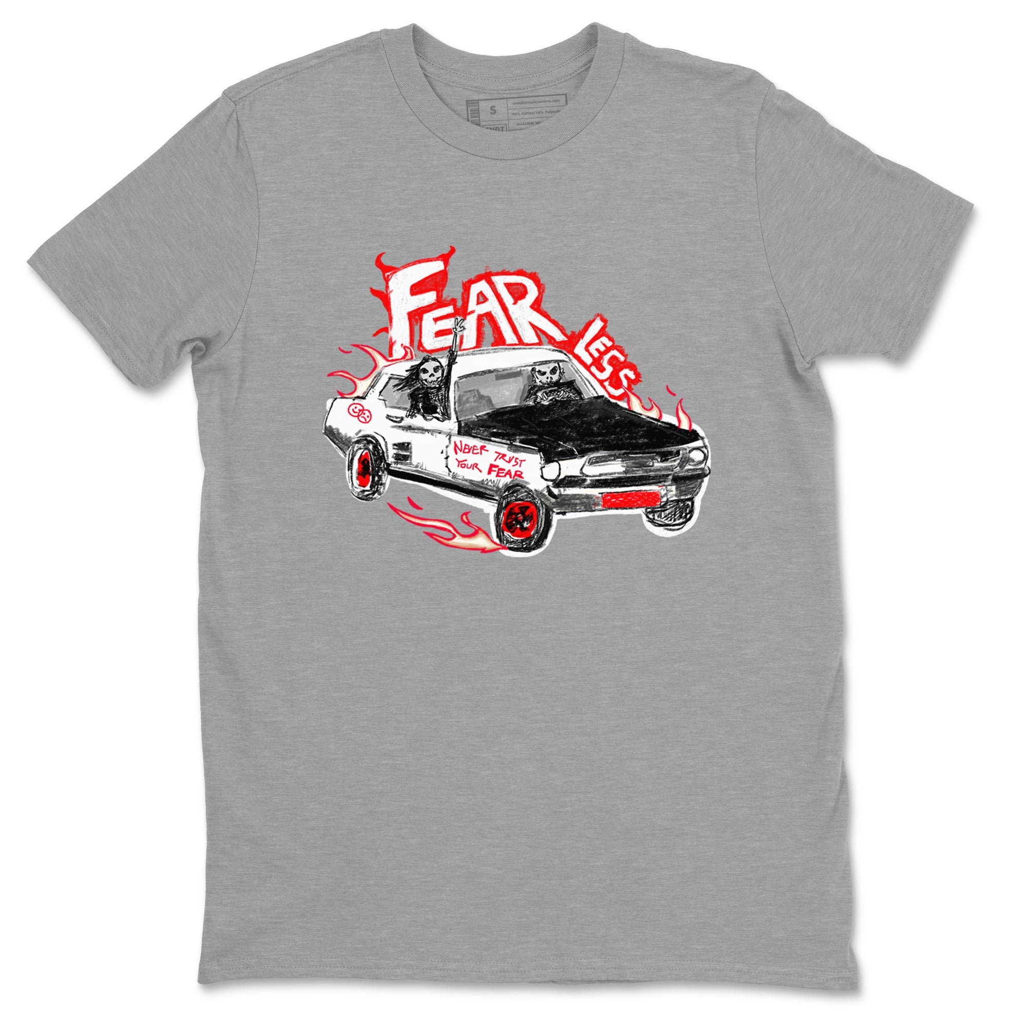Air Jordan 12 Red Taxi shirts to match jordans Fearless Car sneaker match tees 12s Red Taxi Drip Gear Zone unisex cotton Heather Grey 2 crew neck shirt