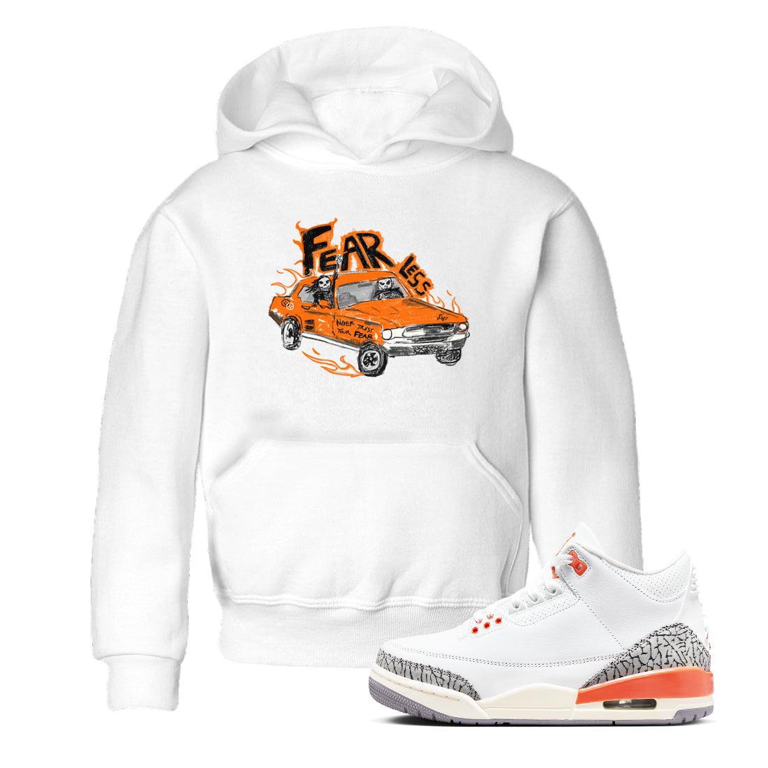 3s Georgia Peach shirt to match jordans Fearless Car sneaker tees Air Jordan 3 Georgia Peach Drip Gear Zone baby toddler White 1 cotton Shirt