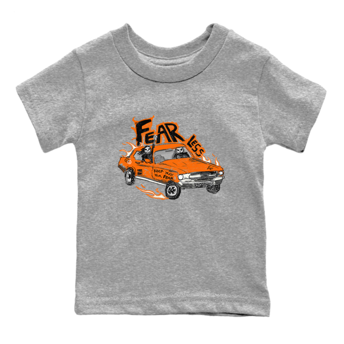 3s Georgia Peach shirt to match jordans Fearless Car sneaker tees Air Jordan 3 Georgia Peach Drip Gear Zone baby toddler Heather Grey 2 cotton Shirt
