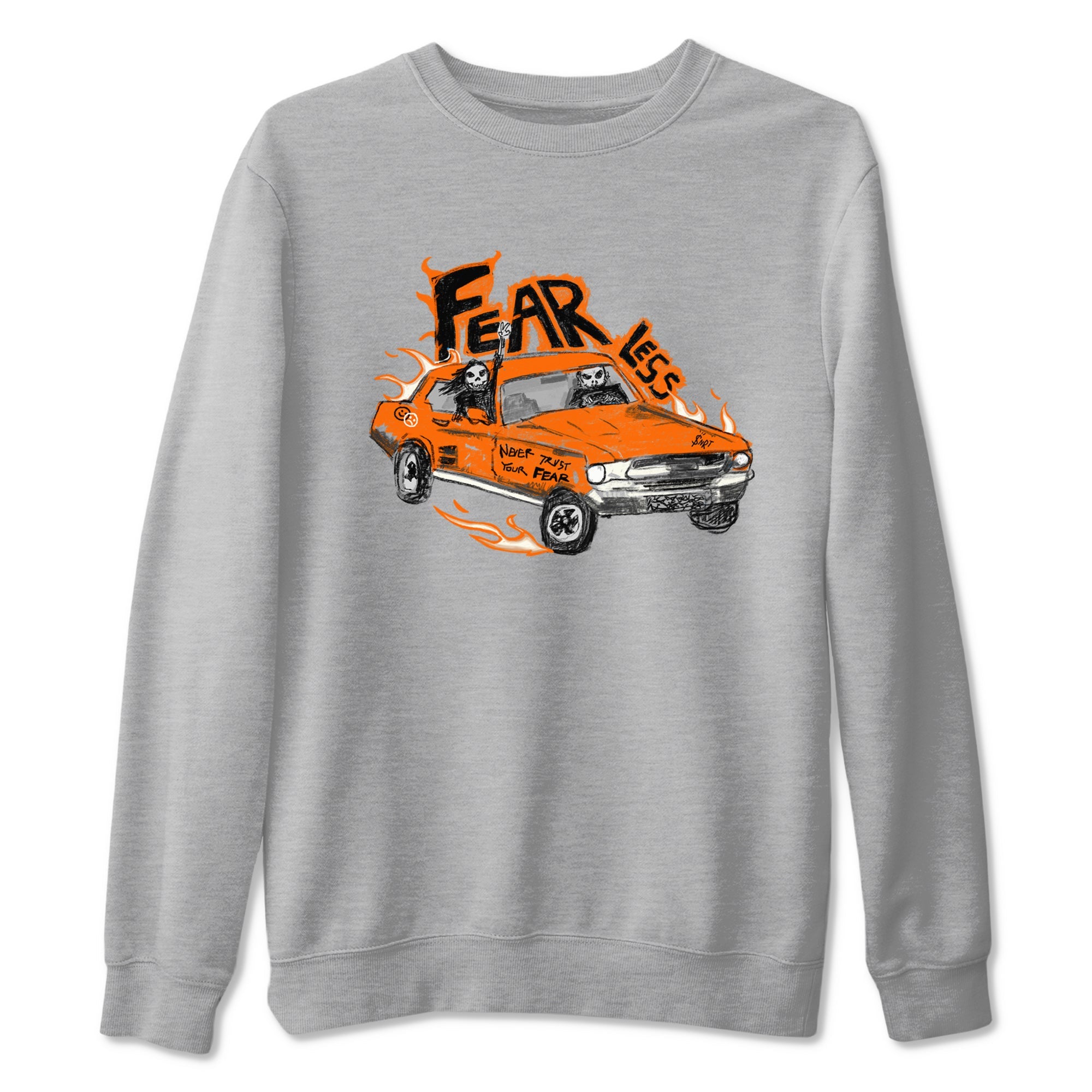 3s Georgia Peach shirt to match jordans Fearless Car sneaker tees Air Jordan 3 Georgia Peach Drip Gear Zone unisex cotton Heather Grey 2 crew neck shirt
