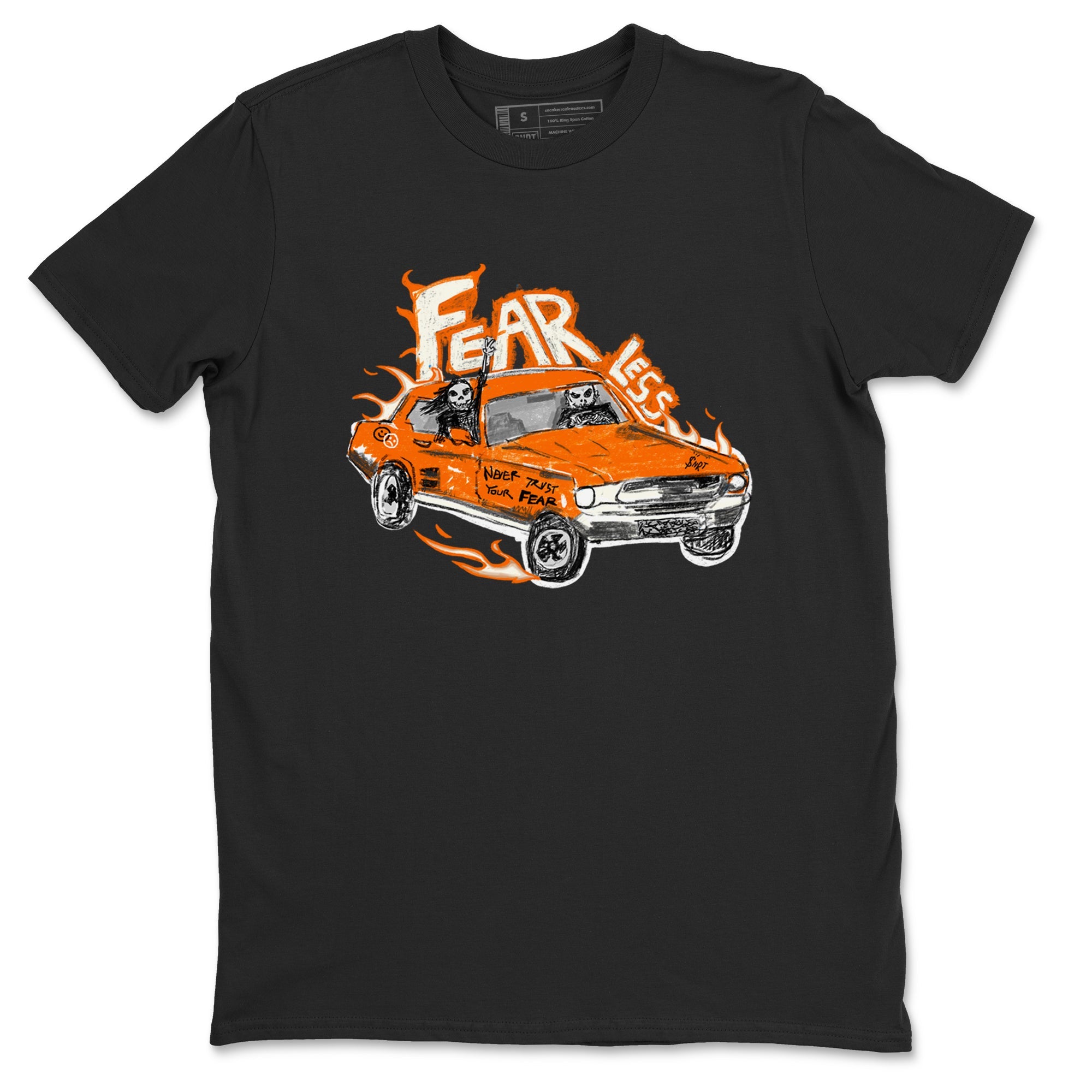3s Georgia Peach shirt to match jordans Fearless Car sneaker tees Air Jordan 3 Georgia Peach Drip Gear Zone unisex cotton Black 2 crew neck shirt