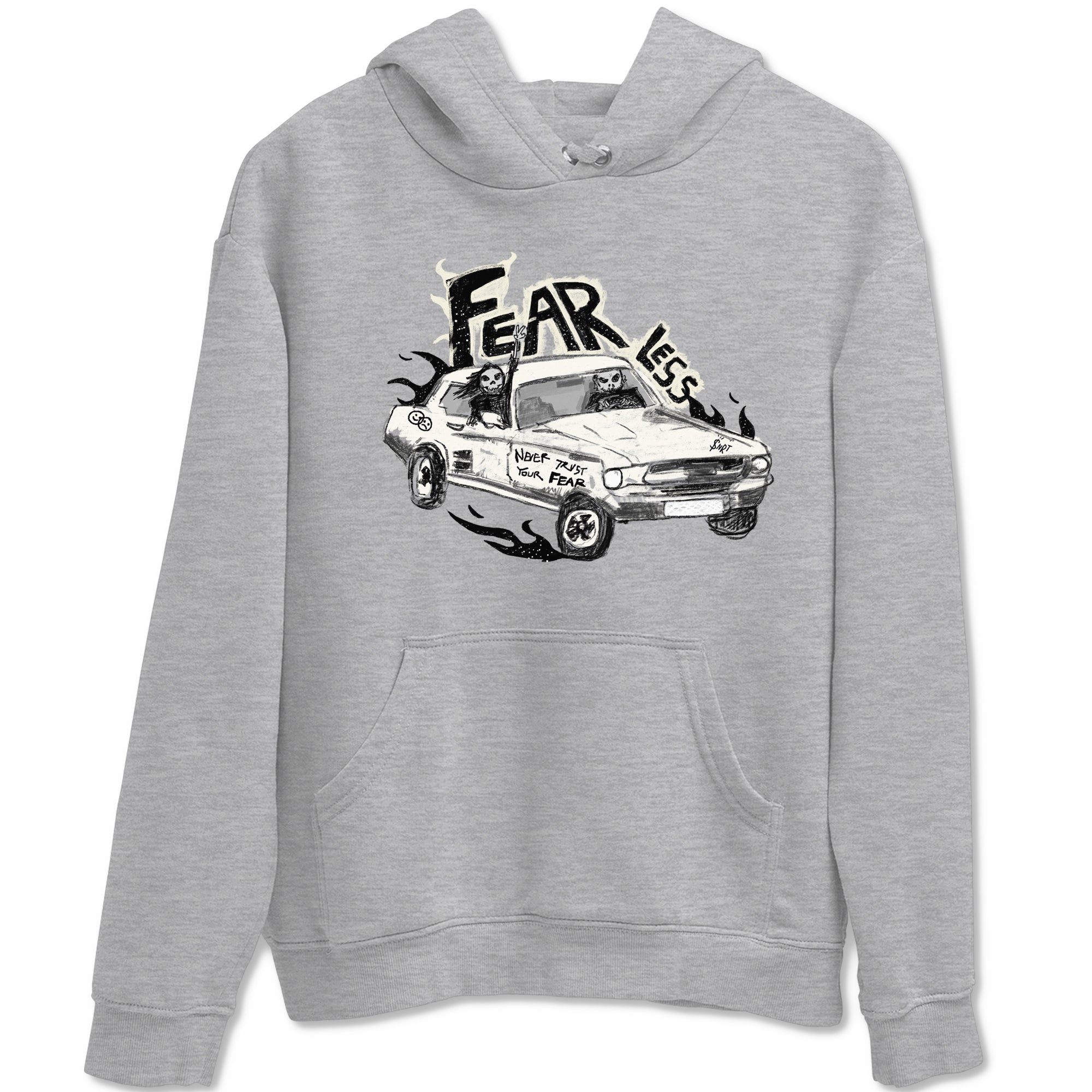 5s Sail shirt to match jordans Fearless Car sneaker tees Air Jordan 5 Sail Drip Gear Zone unisex cotton Heather Grey 2 crew neck shirt