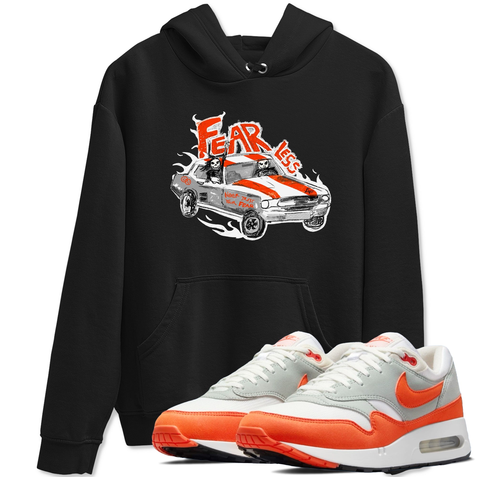 Air Max 1 OG '86 'Summit White and Cosmic Clay shirts to match jordans Fearless Car sneaker match tees Air Max 1 Cosmic Clay match shoes to clothes Drip Gear Zone unisex cotton Black 1 shirts