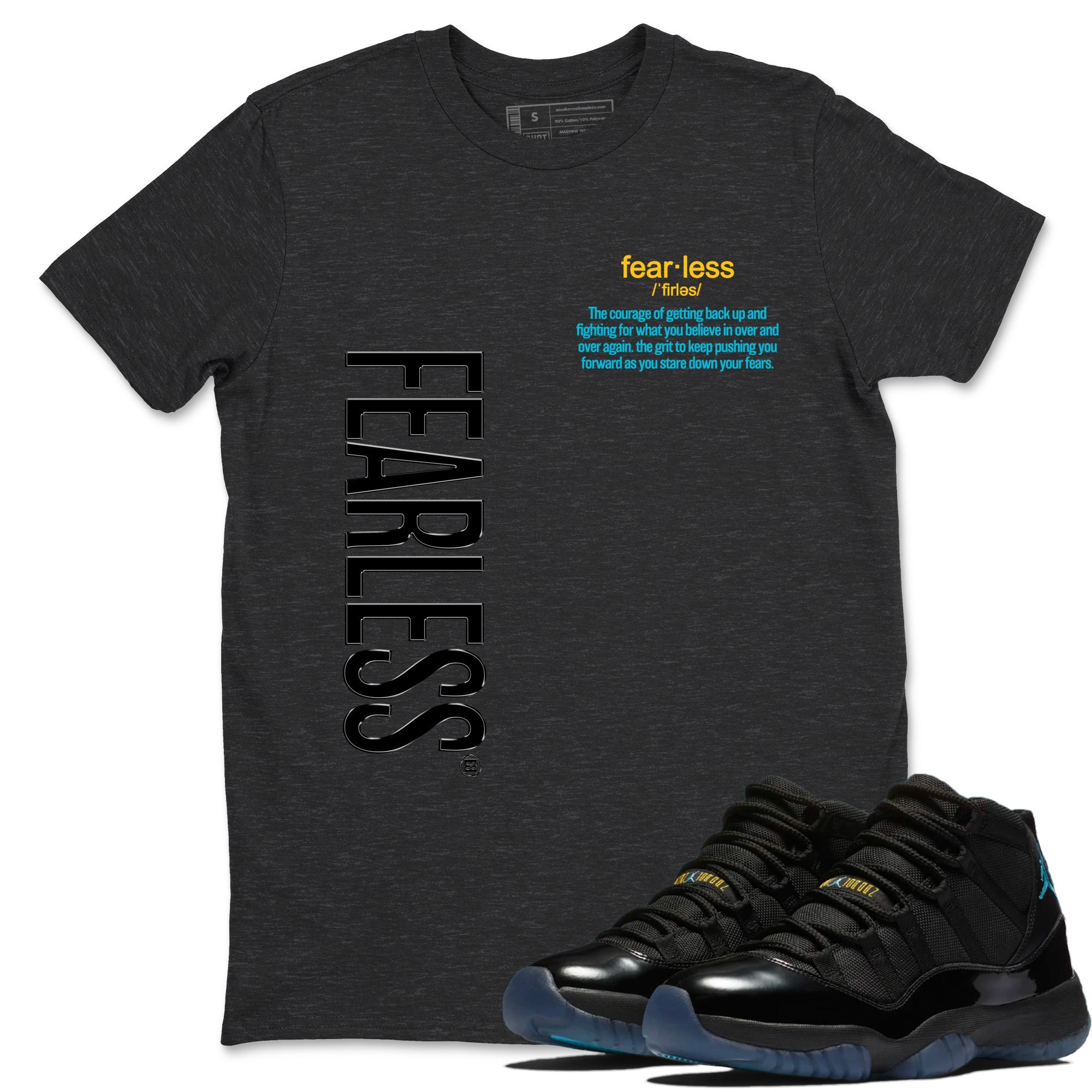 Sneaker Threads  Sneaker Tees To Match Air Jordan 11 Retro Gamma  Fearless Definition Graphic Tee Charcoal Heather 1. Perfect for Jordan releases 2025 colorways.