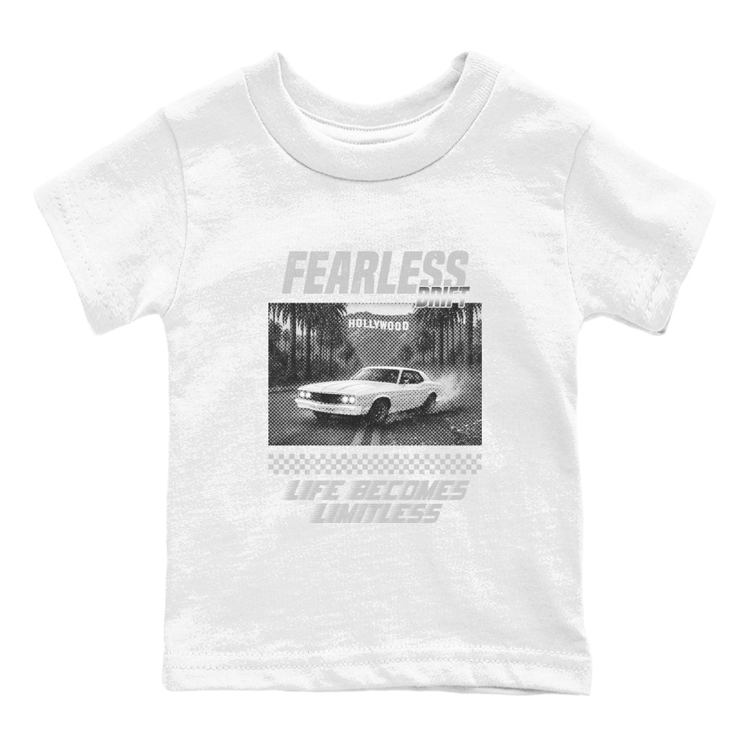 11s Grand Finale Sneaker match tees  Sneaker Tees To Match Jordan 11 Grand Finale Sneakers  Fearless Drift Kids Graphic T-Shirt White 2