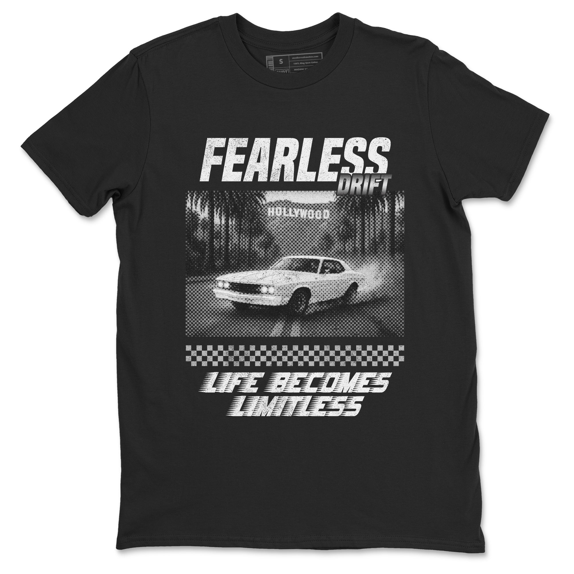 11s Grand Finale Sneaker match tees  Sneaker Tees To Match Jordan 11 Grand Finale Sneakers  Fearless Drift Graphic Tee Black 2