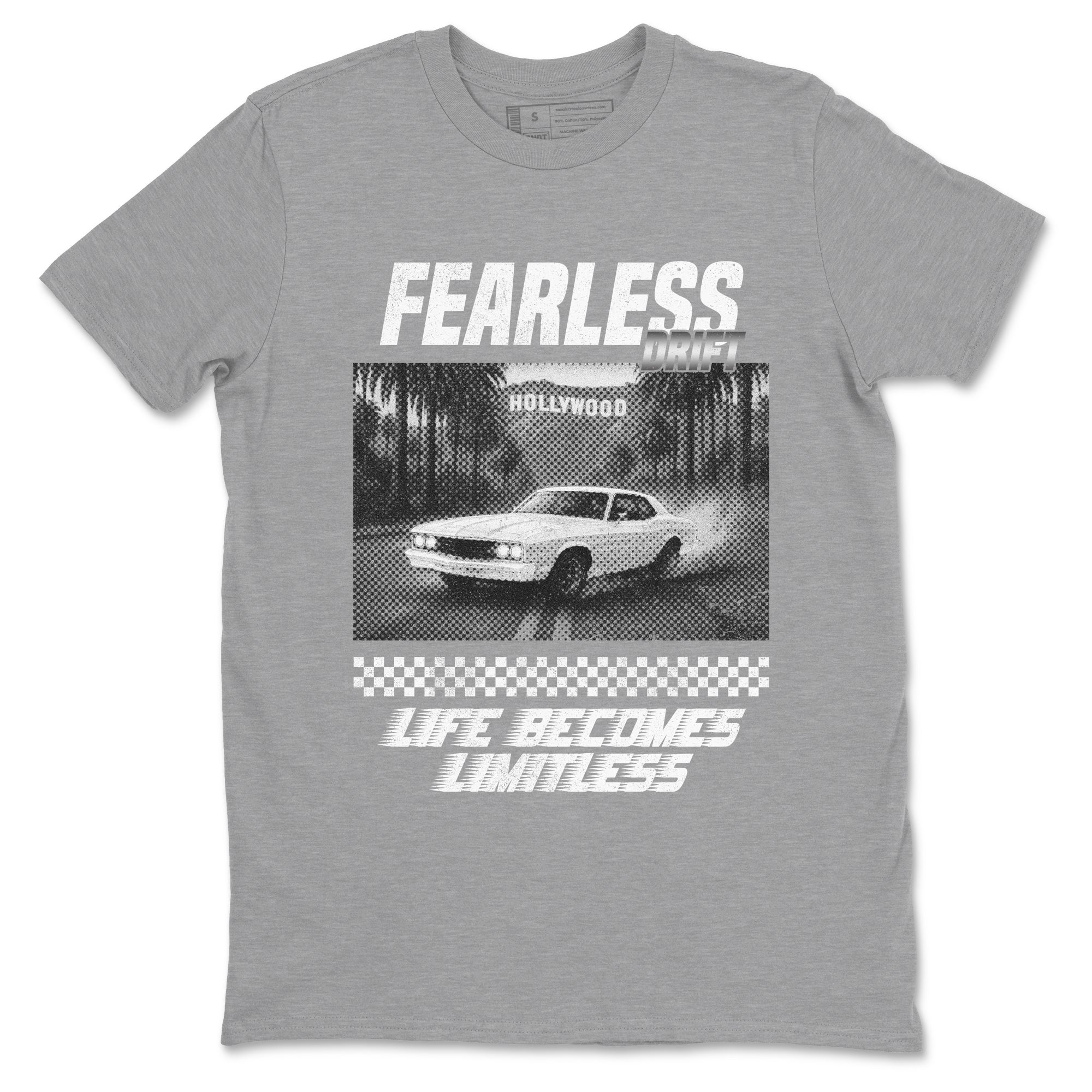 11s Grand Finale Sneaker match tees  Sneaker Tees To Match Jordan 11 Grand Finale Sneakers  Fearless Drift Graphic Tee Heather Grey 2