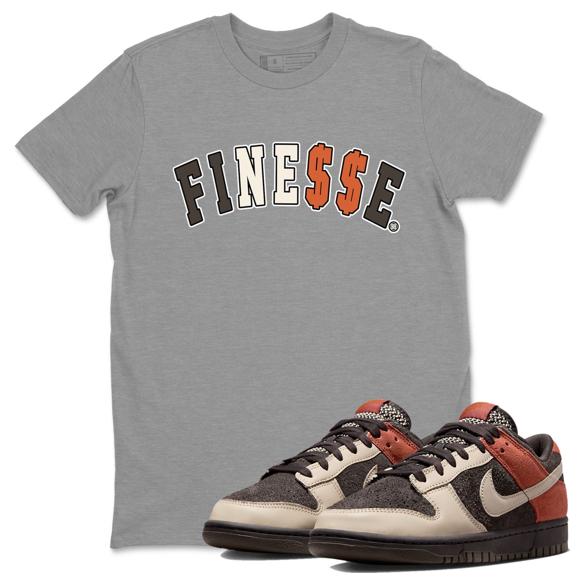 Dunk Red Panda shirt to match jordans Finesse sneaker tees Dunk Low Red Panda Drip Gear Zone Unisex Heather Grey 1 T-Shirt
