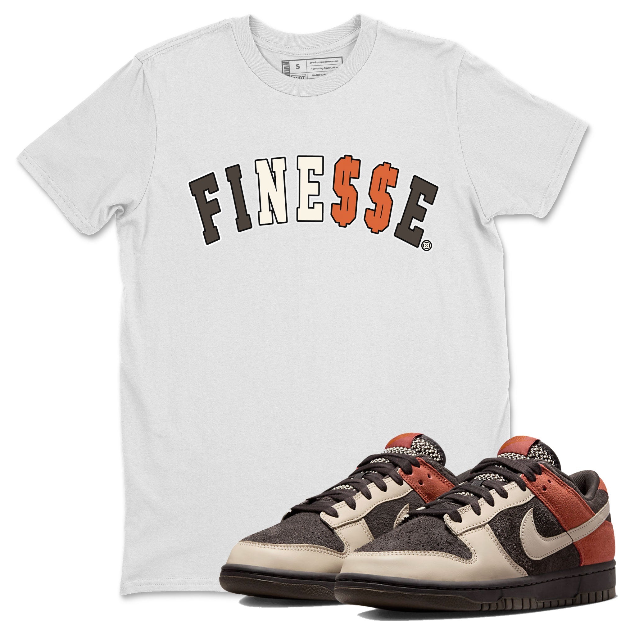 Dunk Red Panda shirt to match jordans Finesse sneaker tees Dunk Low Red Panda Drip Gear Zone Unisex White 1 T-Shirt