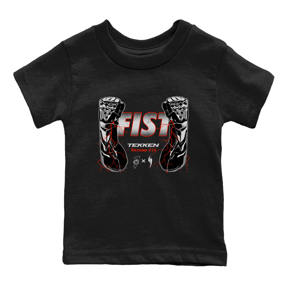 Foams One Jin shirts to match jordans Fist sneaker match tees Air Foamposite One Jin match shoes to clothes Drip Gear Zone Youth Baby Black 2 tee