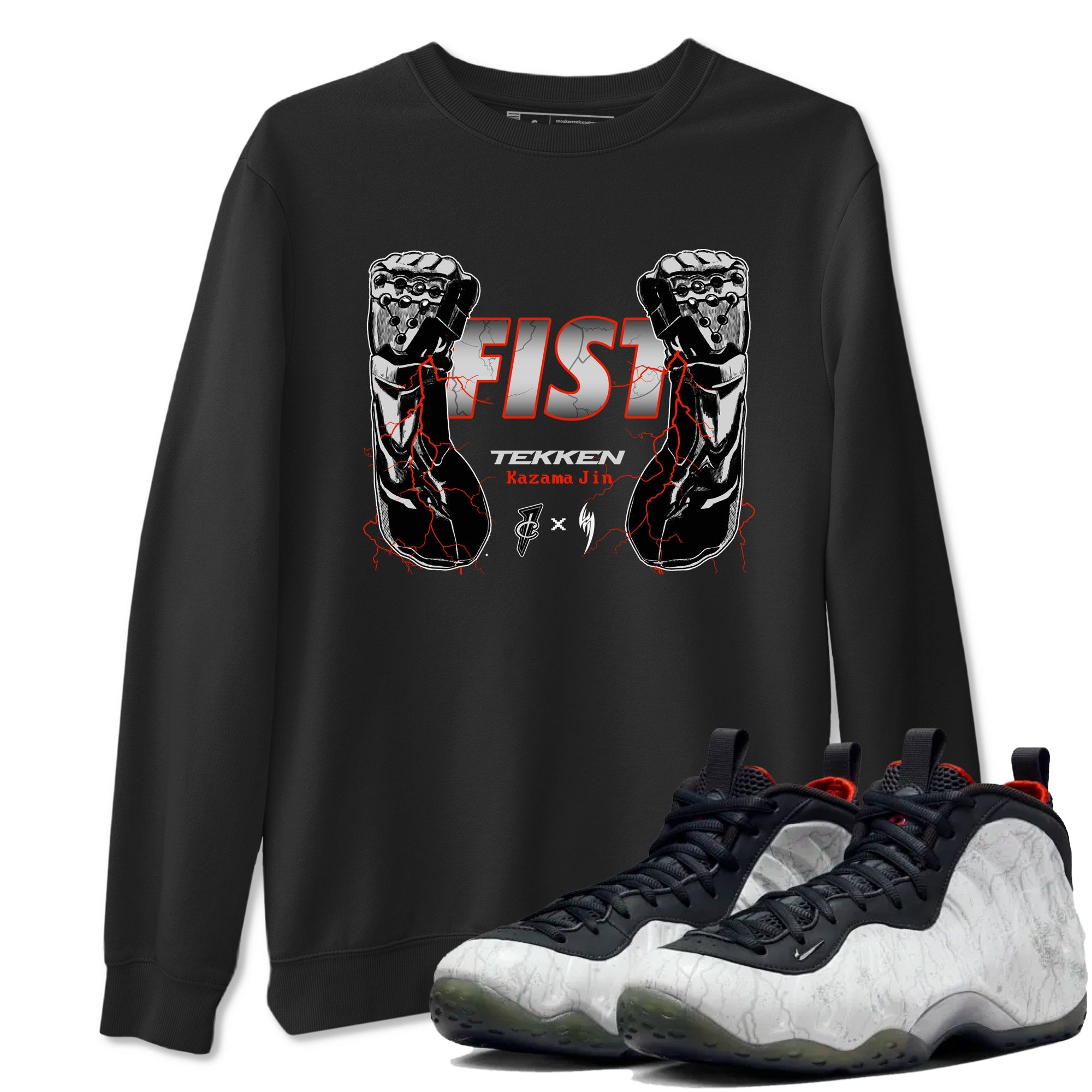 Foams One Jin shirts to match jordans Fist sneaker match tees Air Foamposite One Jin match shoes to clothes Drip Gear Zone unisex cotton Black 1 shirts