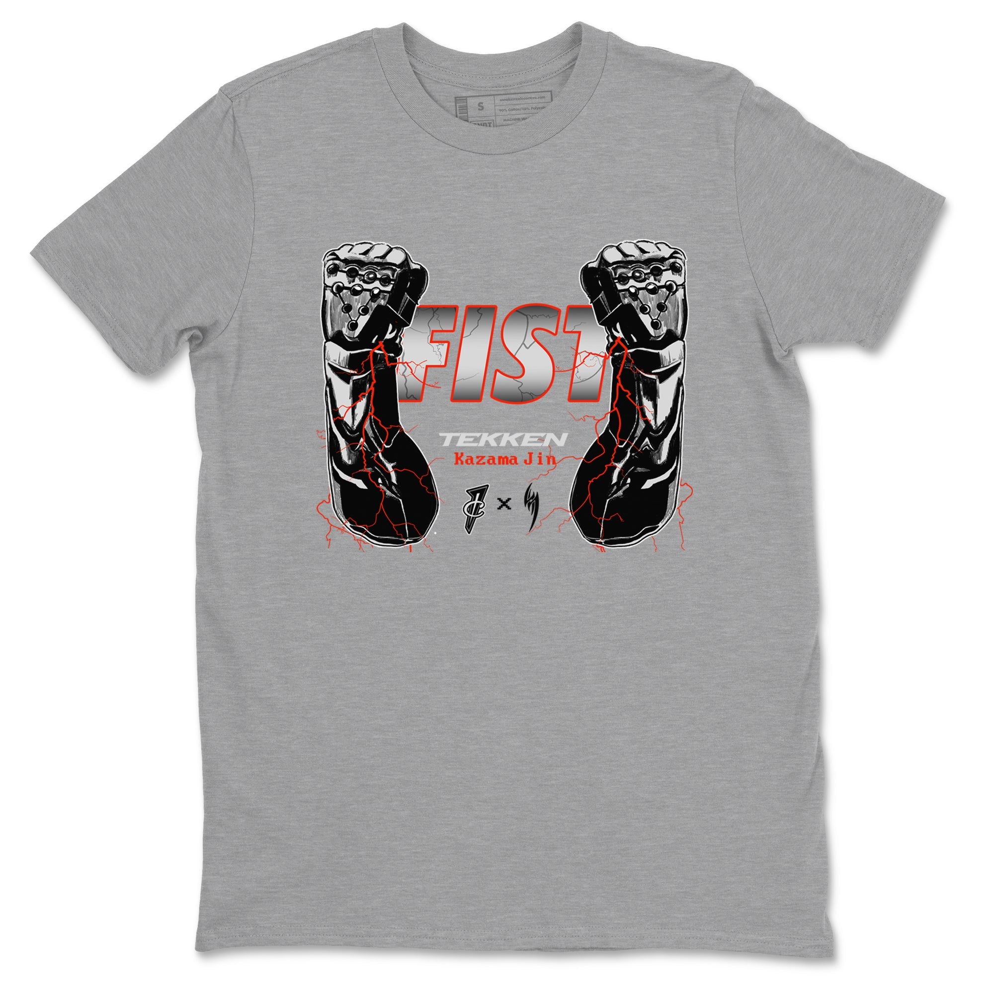 Foams One Jin shirts to match jordans Fist sneaker match tees Air Foamposite One Jin match shoes to clothes Drip Gear Zone unisex cotton Heather Grey 2 shirts