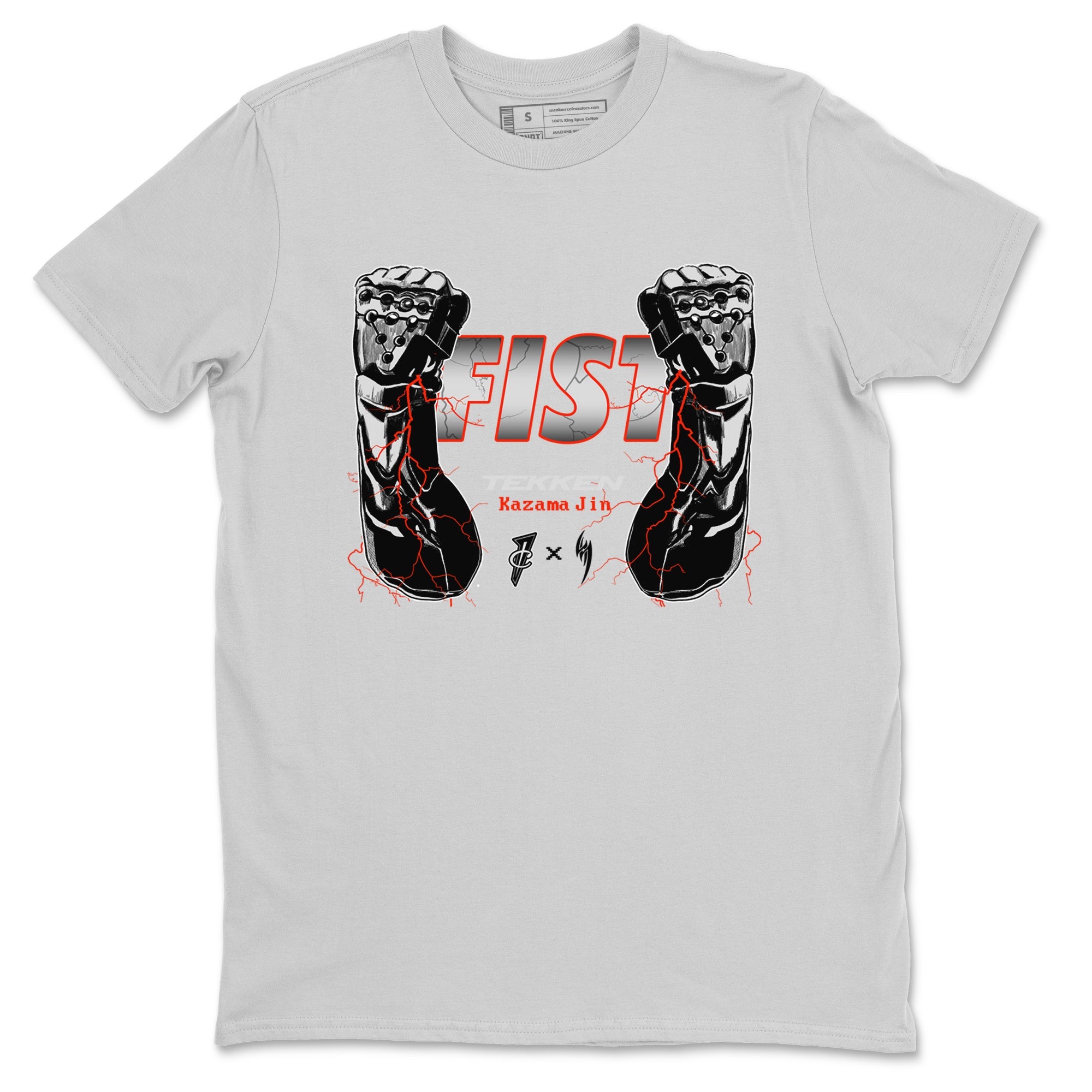 Foams One Jin shirts to match jordans Fist sneaker match tees Air Foamposite One Jin match shoes to clothes Drip Gear Zone unisex cotton Silver 2 shirts