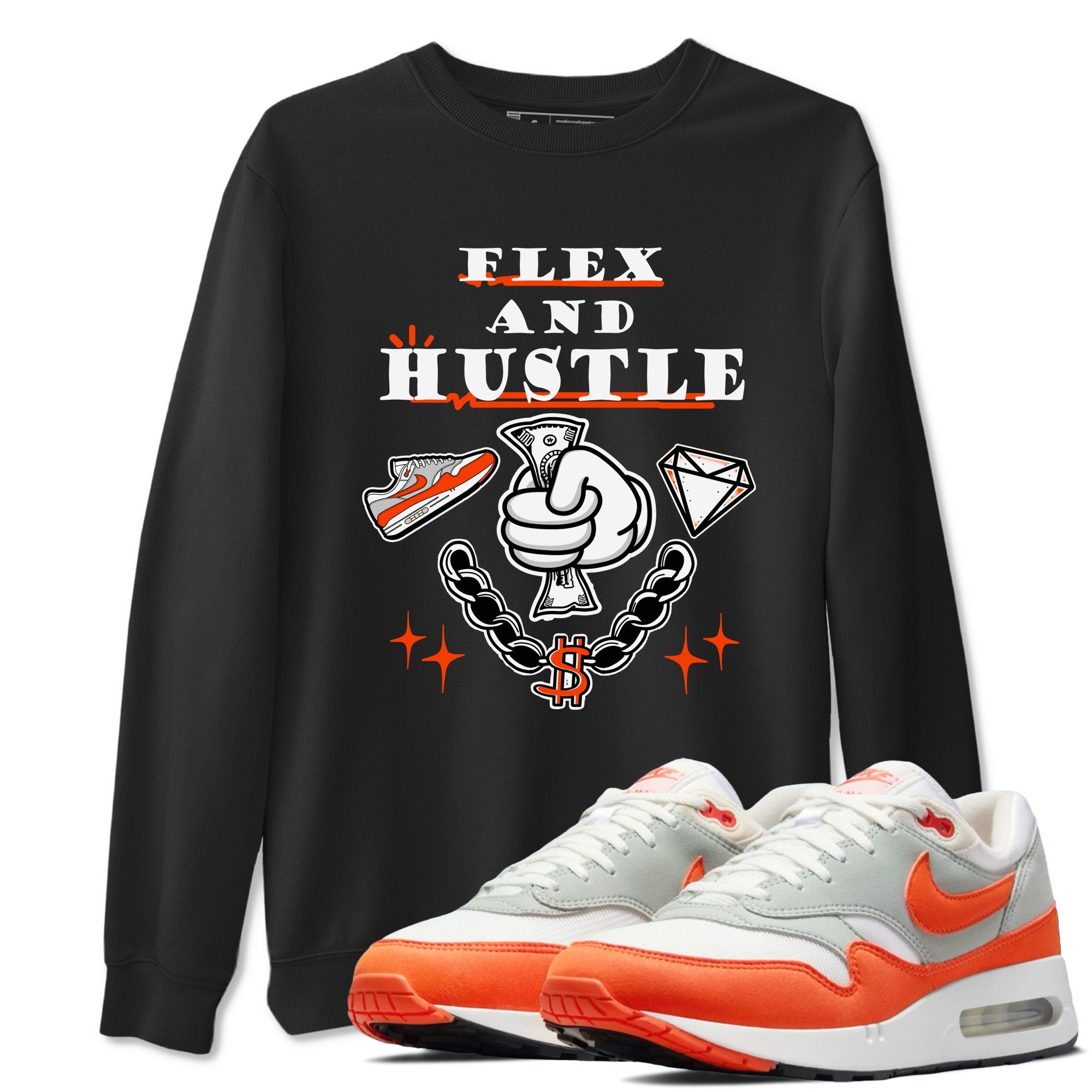 Air Max 1 OG '86 'Summit White and Cosmic Clay shirts to match jordans Flex And Hustle sneaker match tees Air Max 1 Cosmic Clay match shoes to clothes Drip Gear Zone unisex cotton Black 1 shirts