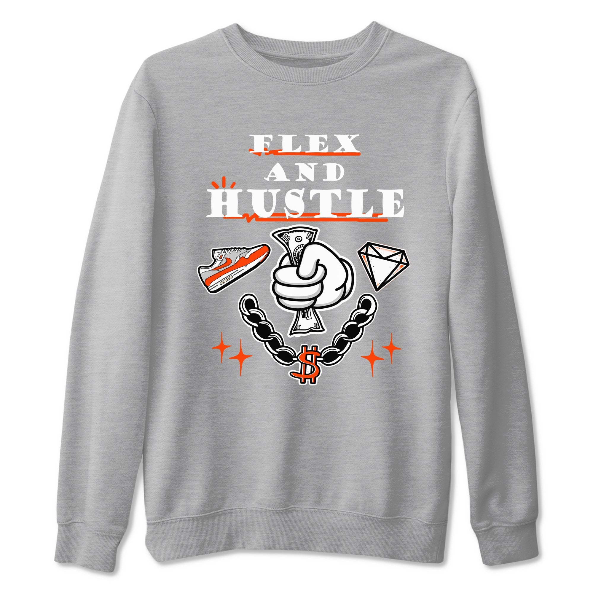 Air Max 1 OG '86 'Summit White and Cosmic Clay shirts to match jordans Flex And Hustle sneaker match tees Air Max 1 Cosmic Clay match shoes to clothes Drip Gear Zone unisex cotton Heather Grey 2 shirts