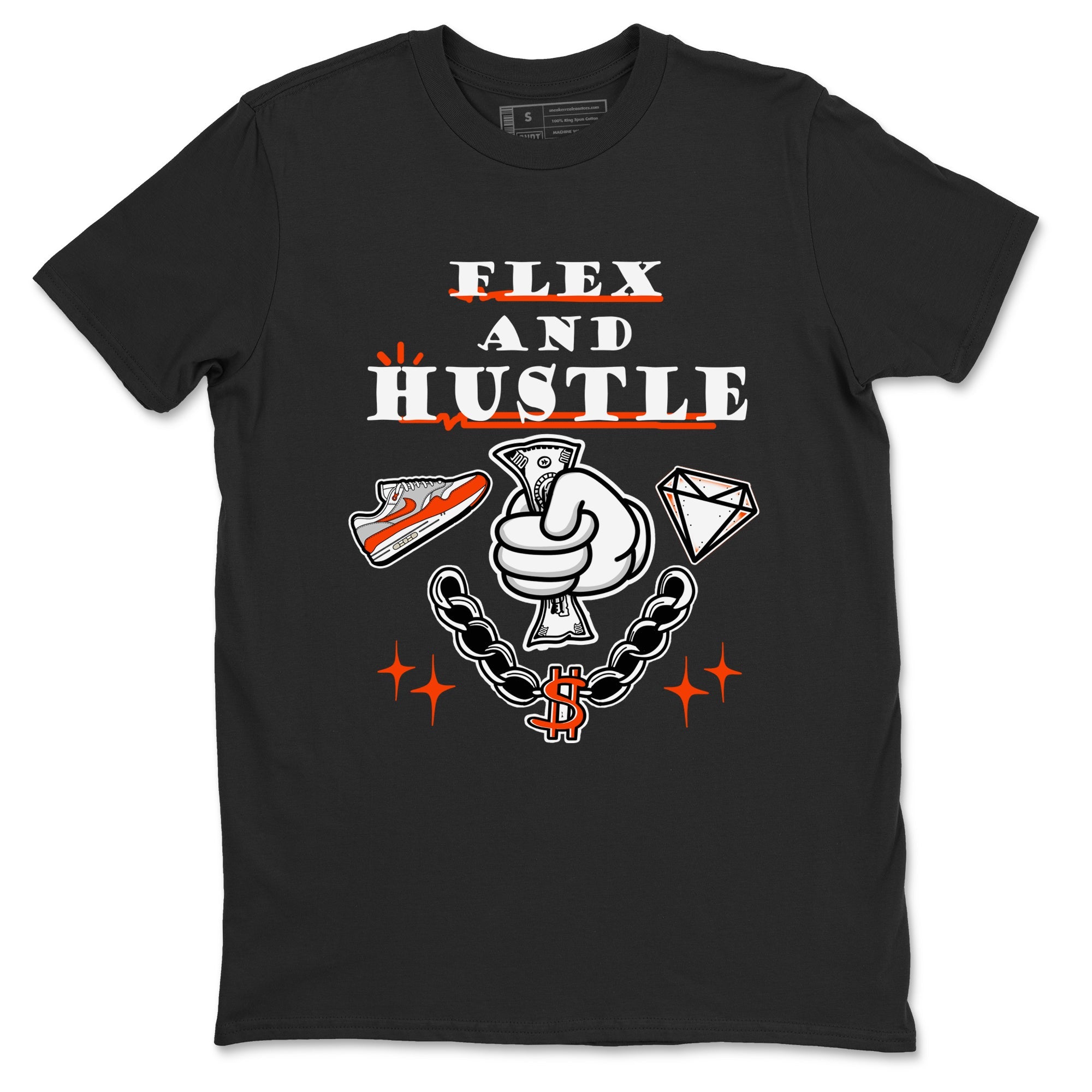 Air Max 1 OG '86 'Summit White and Cosmic Clay shirts to match jordans Flex And Hustle sneaker match tees Air Max 1 Cosmic Clay match shoes to clothes Drip Gear Zone unisex cotton Black 2 shirts