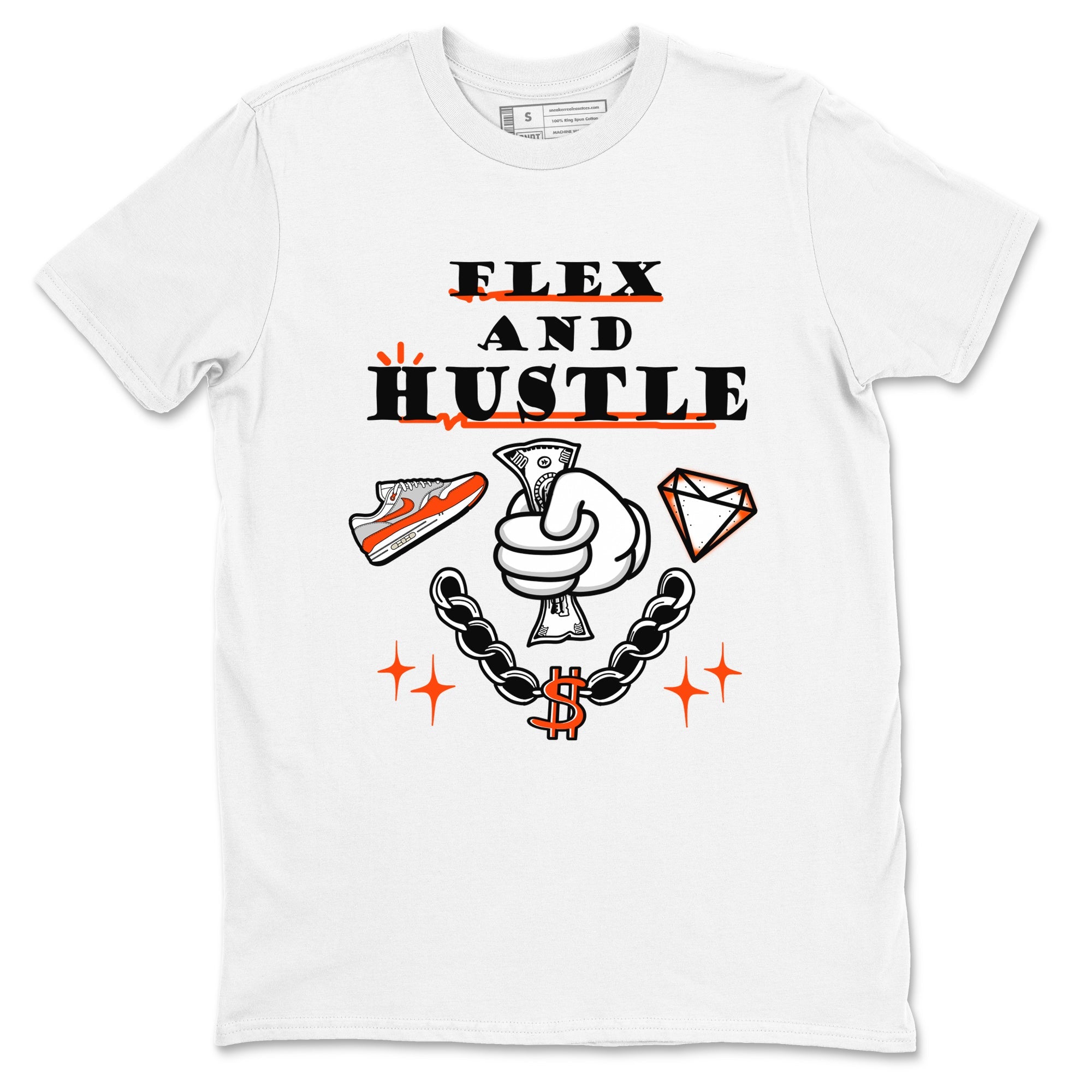 Air Max 1 OG '86 'Summit White and Cosmic Clay shirts to match jordans Flex And Hustle sneaker match tees Air Max 1 Cosmic Clay match shoes to clothes Drip Gear Zone unisex cotton White 2 shirts