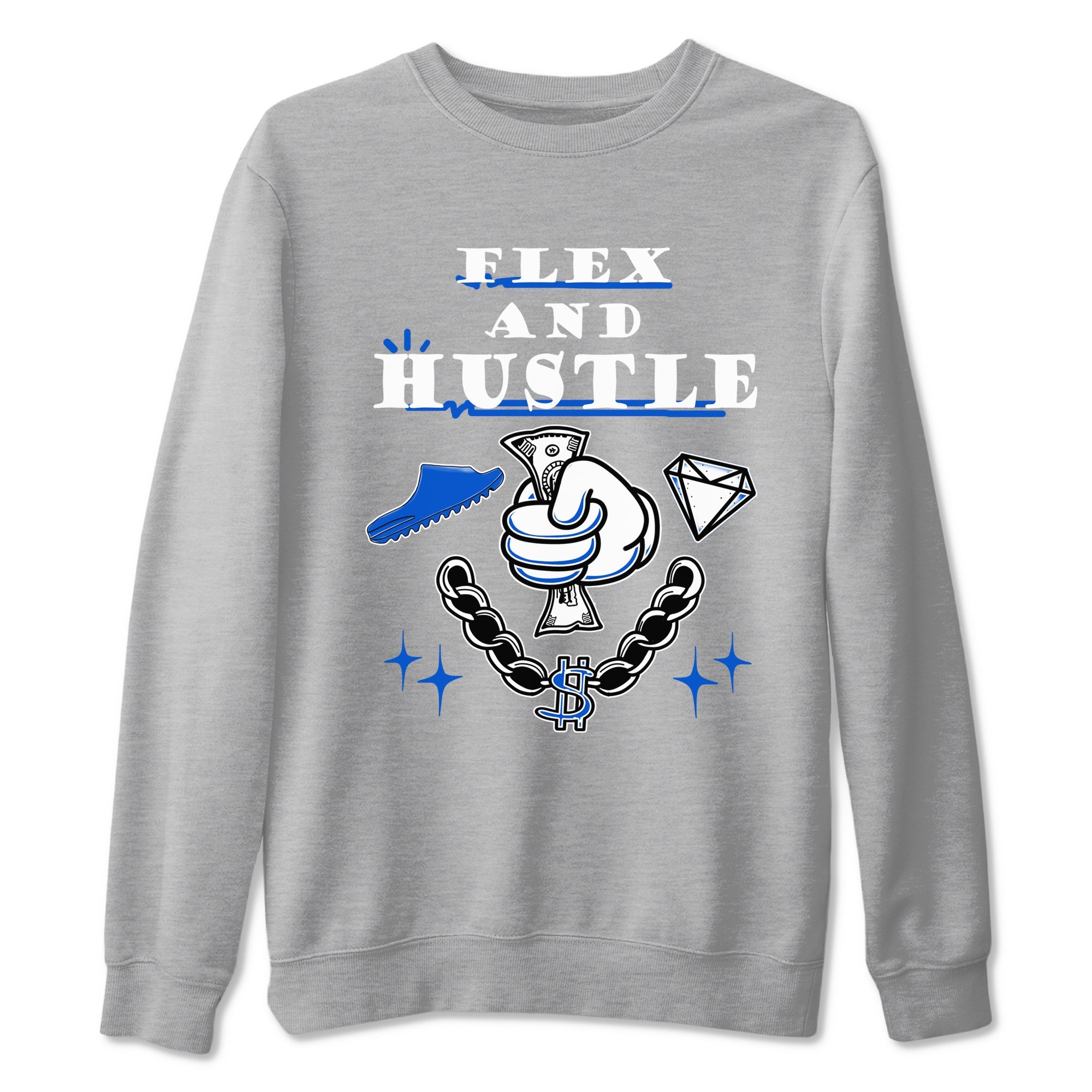 Yeezy Slide Azure shirts to match jordans Flex And Hustle sneaker match tees Yeezy Slide Azure Drip Gear Zone streetwear brand Heather Grey 2 unisex cotton tee