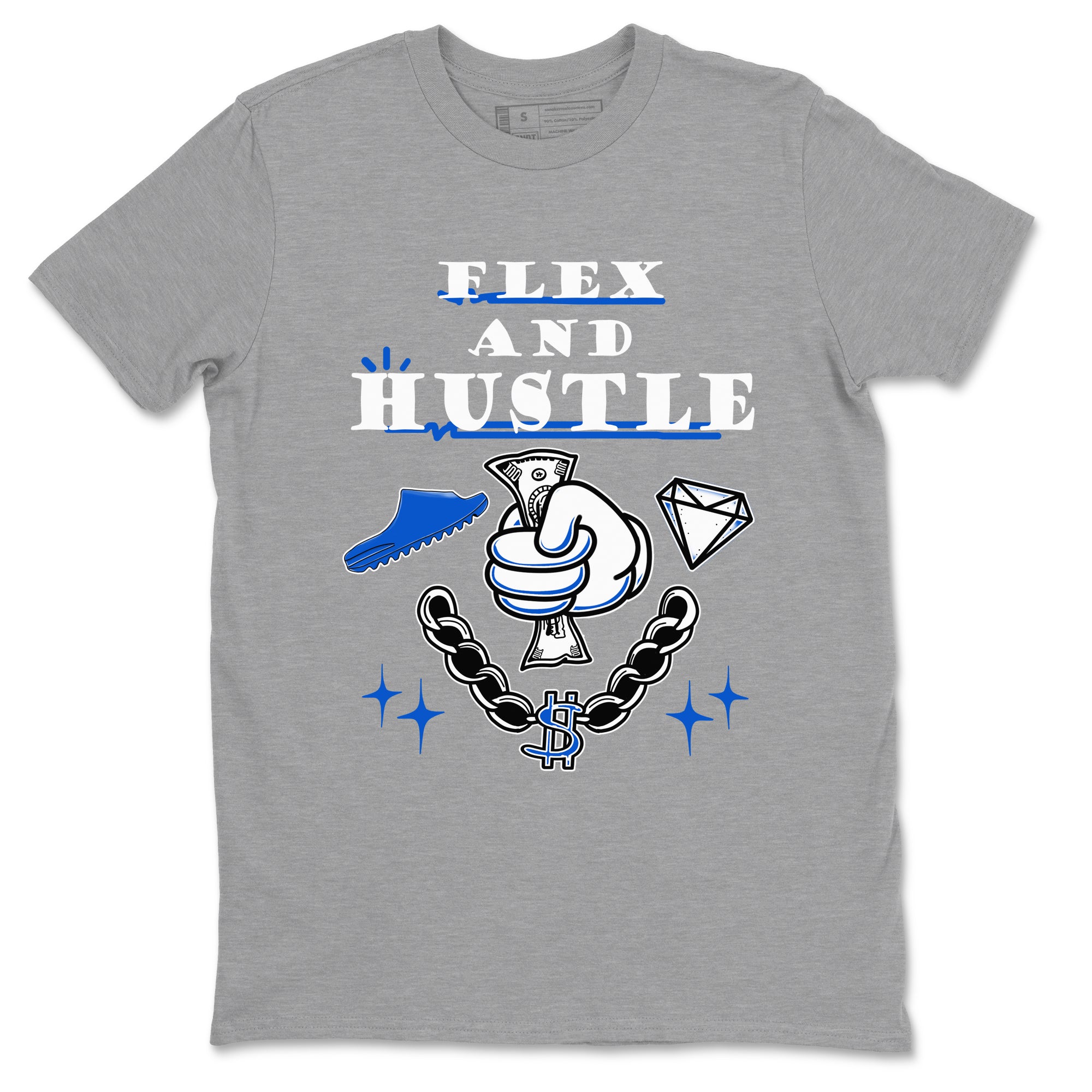Yeezy Slide Azure shirts to match jordans Flex And Hustle sneaker match tees Yeezy Slide Azure Drip Gear Zone streetwear brand Heather Grey 2 unisex cotton tee