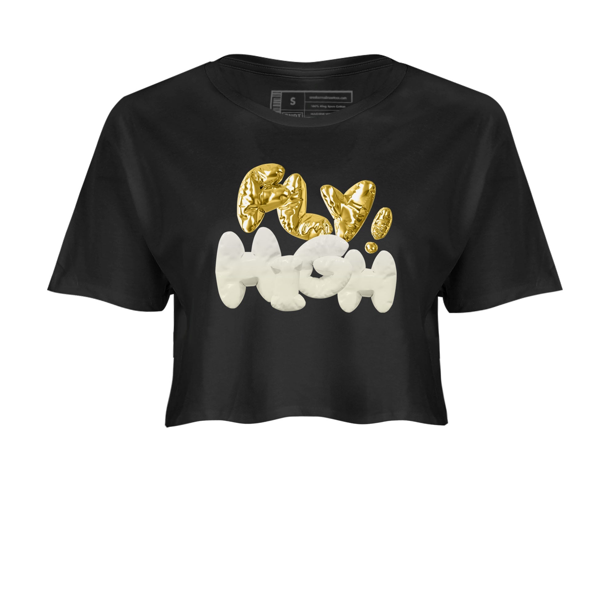 AJ4 Sail shirt to match jordans Fly High sneaker tees 4s SailDrip Gear Zone Black 2 crop length shirt