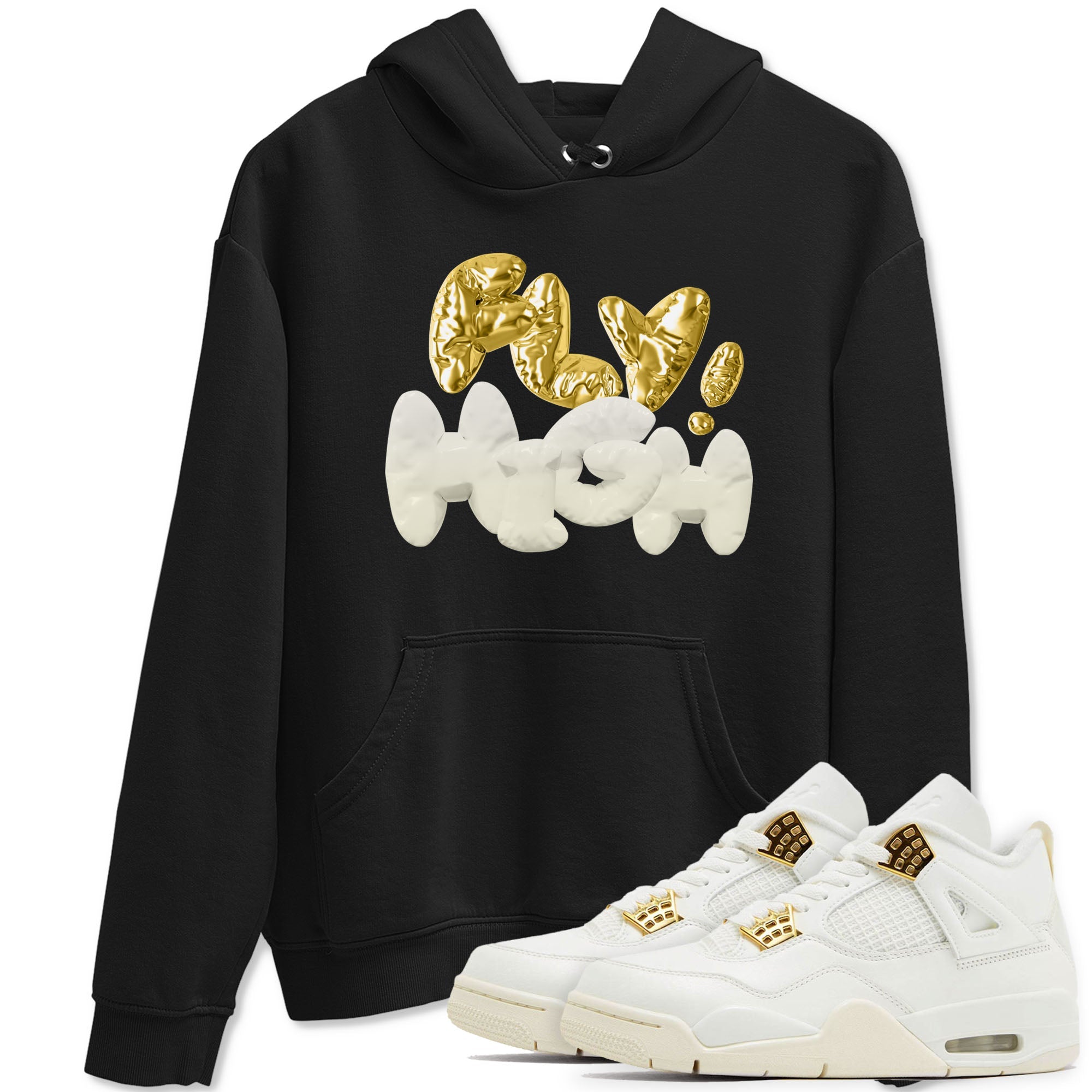 AJ4 Sail shirt to match jordans Fly High sneaker tees 4s SailDrip Gear Zone unisex cotton Black 1 crew neck shirt