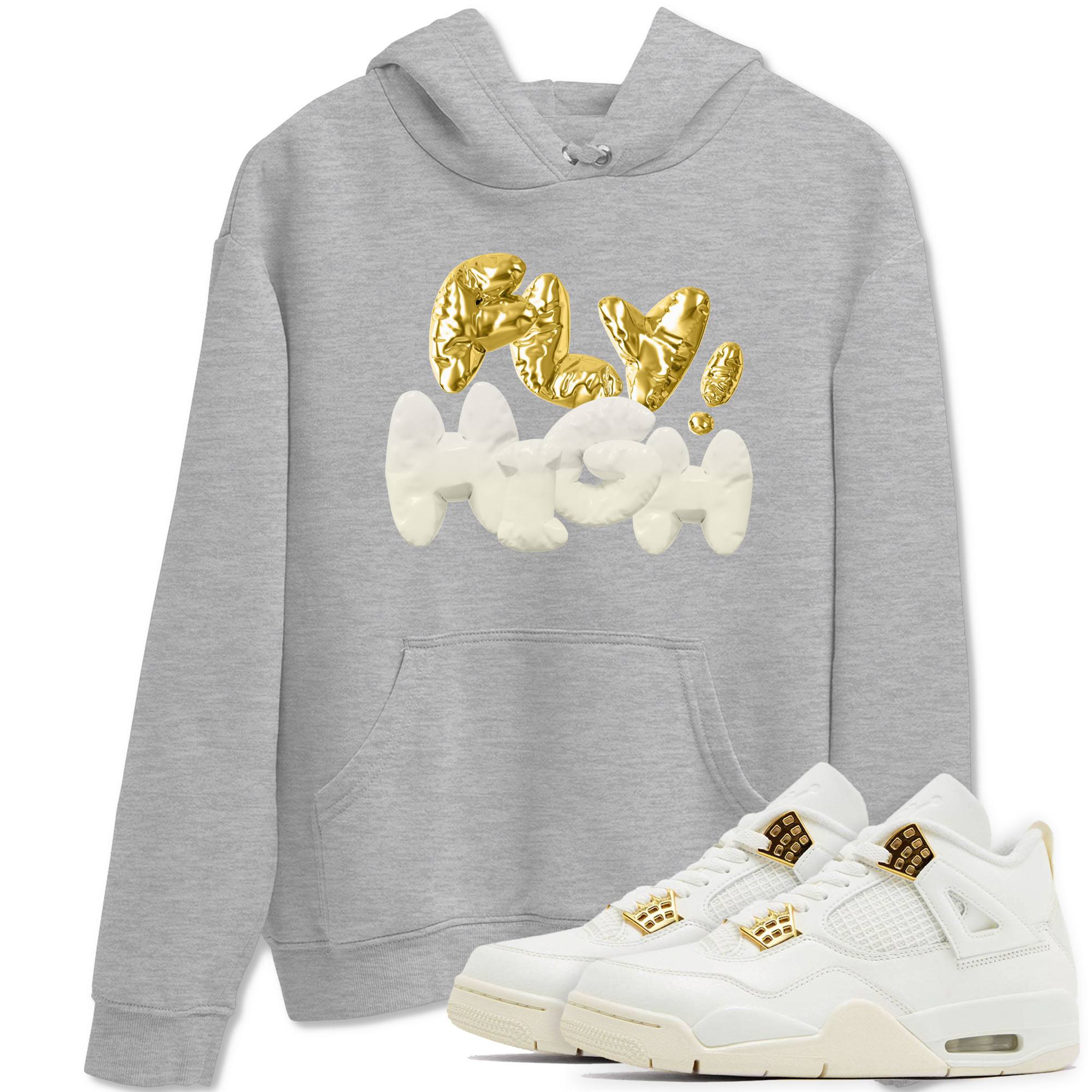 AJ4 Sail shirt to match jordans Fly High sneaker tees 4s SailDrip Gear Zone unisex cotton Heather Grey 1 crew neck shirt