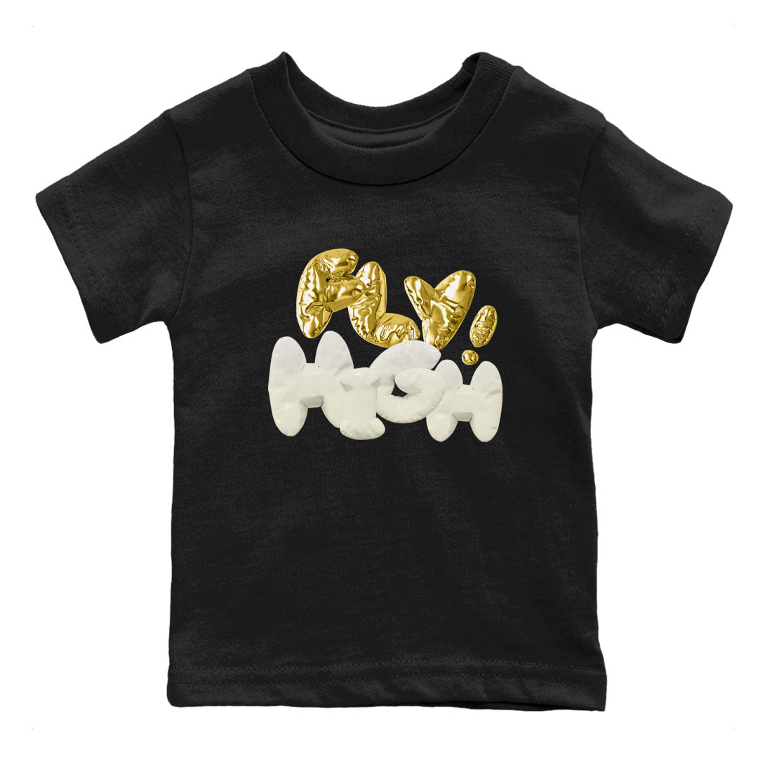 AJ4 Sail shirt to match jordans Fly High sneaker tees 4s SailDrip Gear Zone baby toddler Black 2 cotton Shirt