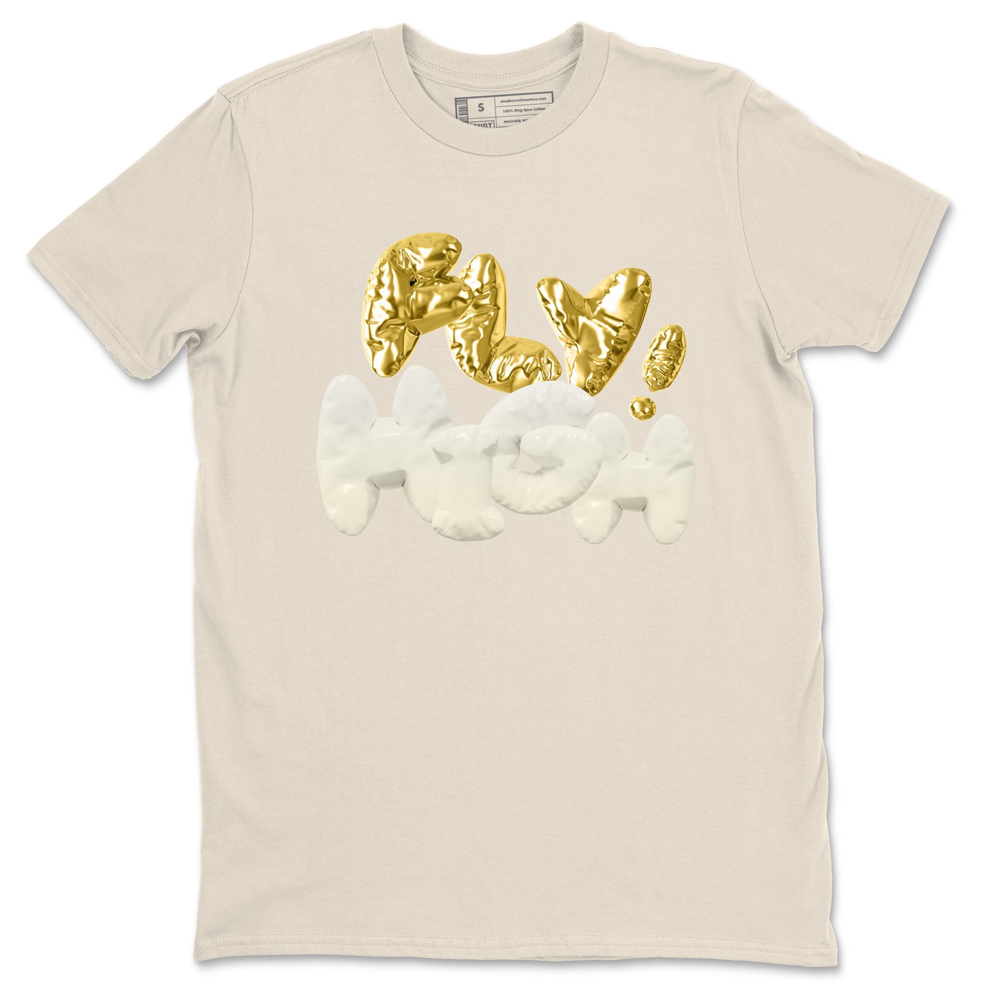 AJ4 Sail shirt to match jordans Fly High sneaker tees 4s SailDrip Gear Zone unisex cotton Natural 2 crew neck shirt