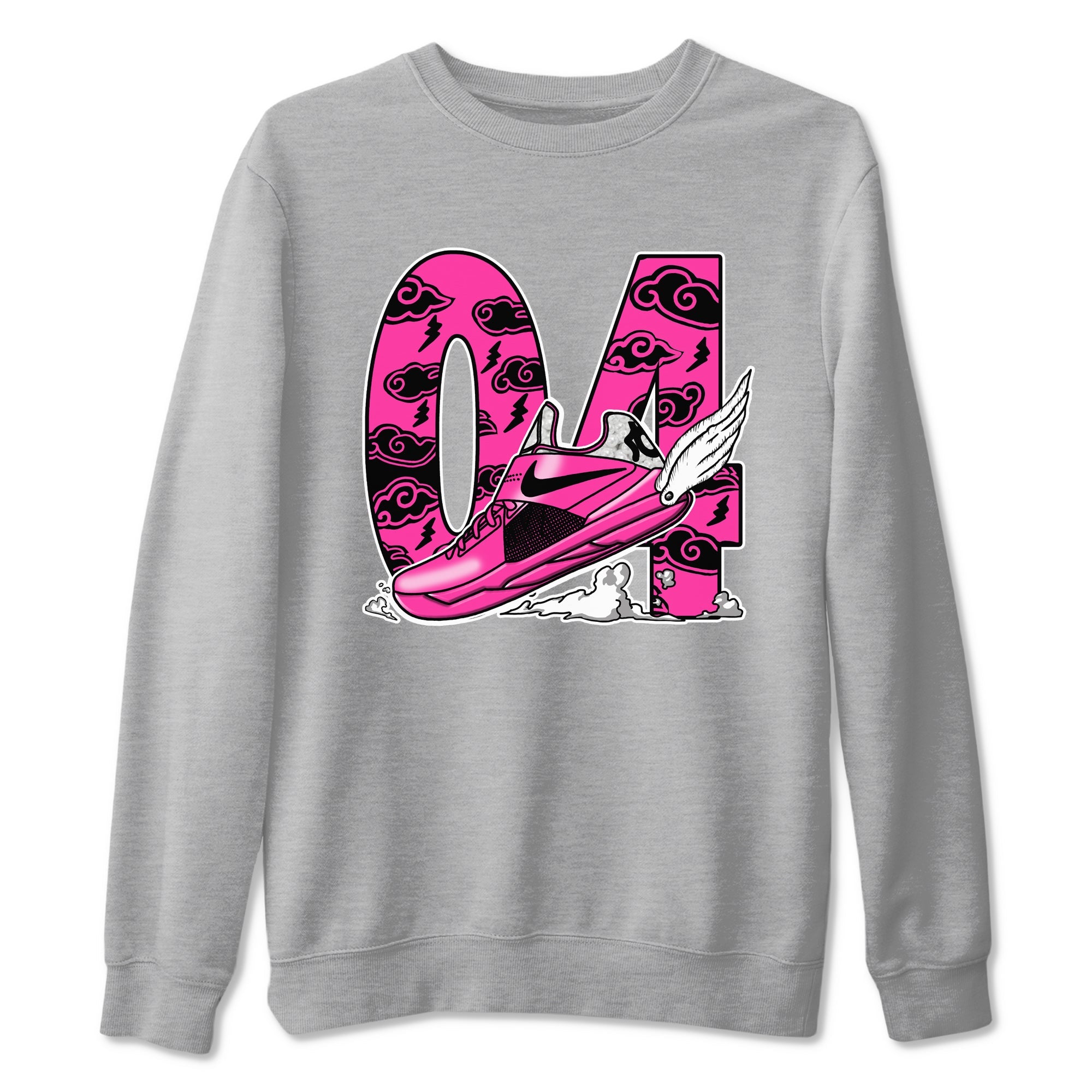 Nike KD 4 Retro Aunt Pearl shirts to match jordans Fly To The Clouds sneaker match tees Nike KD 4 Aunt Pearl match shoes to clothes Drip Gear Zone unisex cotton Heather Grey 2 shirts
