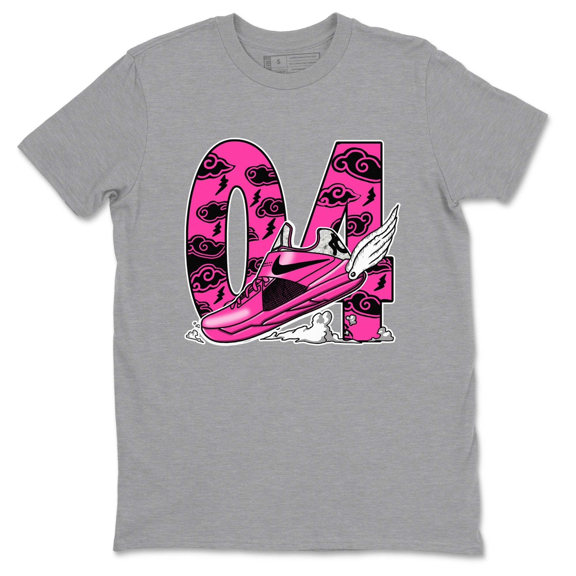 Nike KD 4 Retro Aunt Pearl shirts to match jordans Fly To The Clouds sneaker match tees Nike KD 4 Aunt Pearl match shoes to clothes Drip Gear Zone unisex cotton Heather Grey 2 shirts