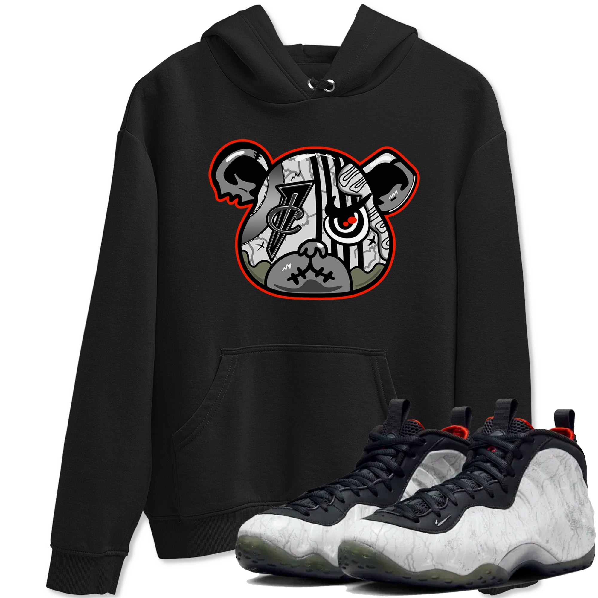 Foams One Jin shirts to match jordans Foamposite Bear sneaker match tees Air Foamposite One Jin match shoes to clothes Drip Gear Zone unisex cotton Black 1 shirts