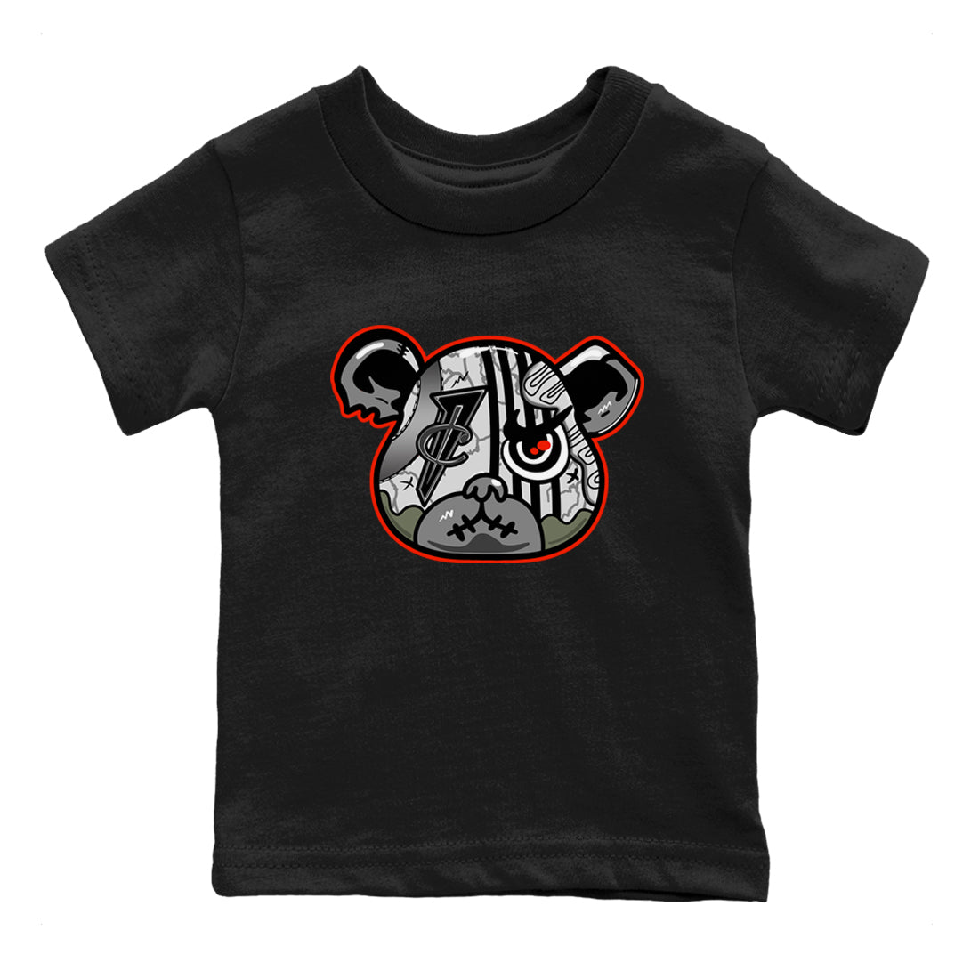 Foams One Jin shirts to match jordans Foamposite Bear sneaker match tees Air Foamposite One Jin match shoes to clothes Drip Gear Zone Youth Baby Black 2 tee