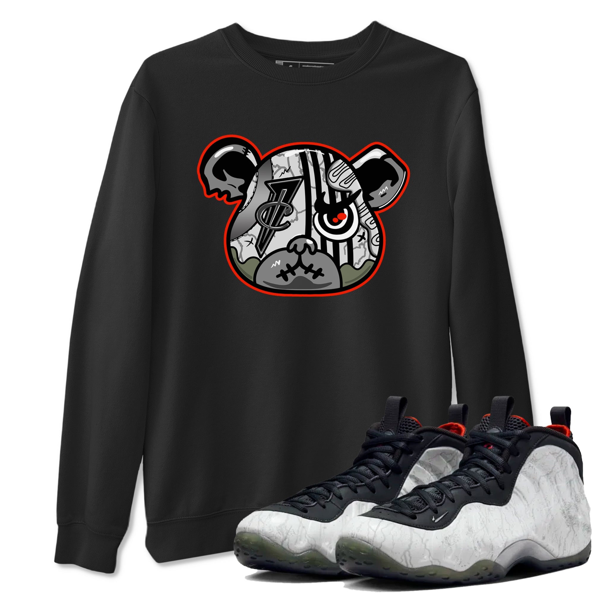 Foams One Jin shirts to match jordans Foamposite Bear sneaker match tees Air Foamposite One Jin match shoes to clothes Drip Gear Zone unisex cotton Black 1 shirts