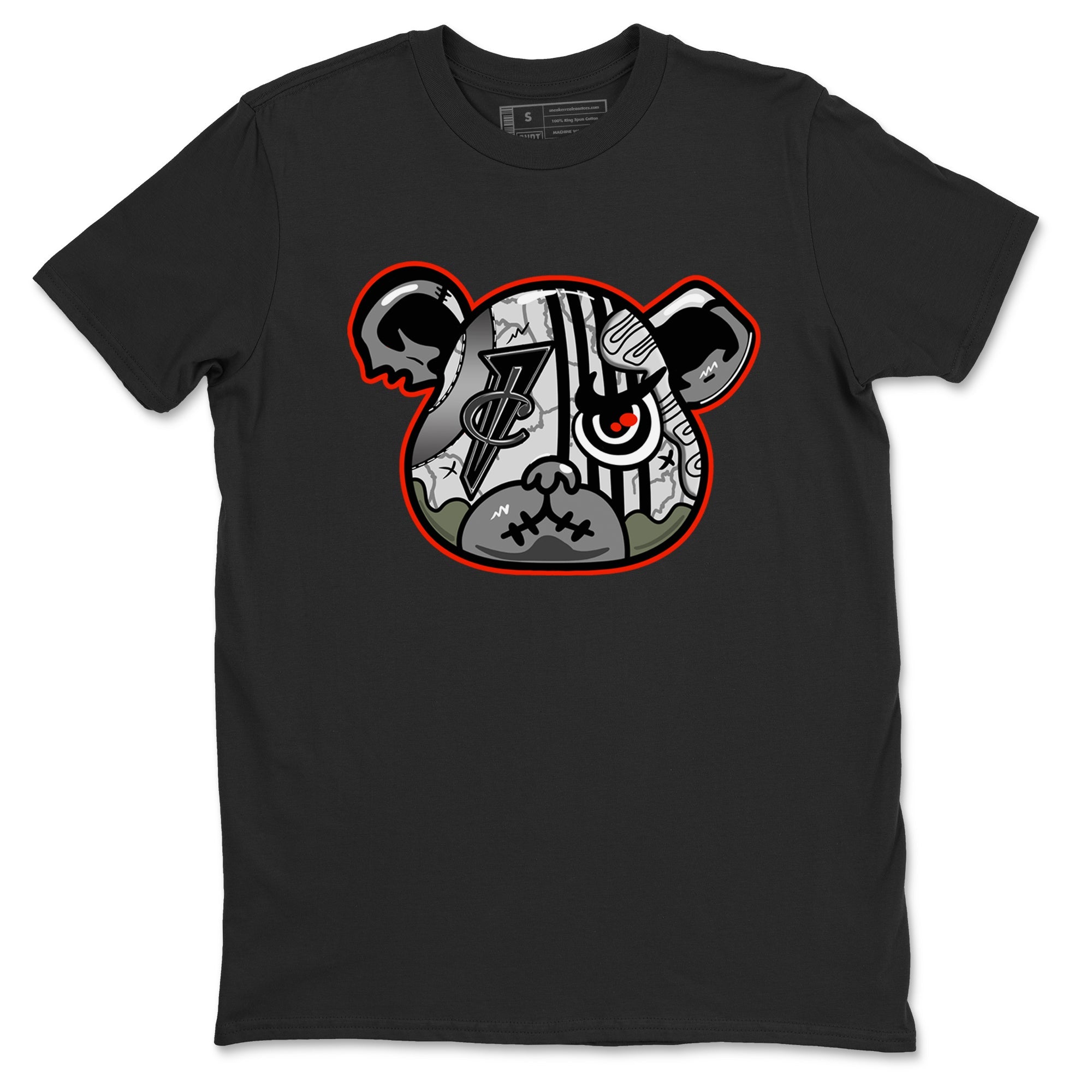 Foams One Jin shirts to match jordans Foamposite Bear sneaker match tees Air Foamposite One Jin match shoes to clothes Drip Gear Zone unisex cotton Black 2 shirts
