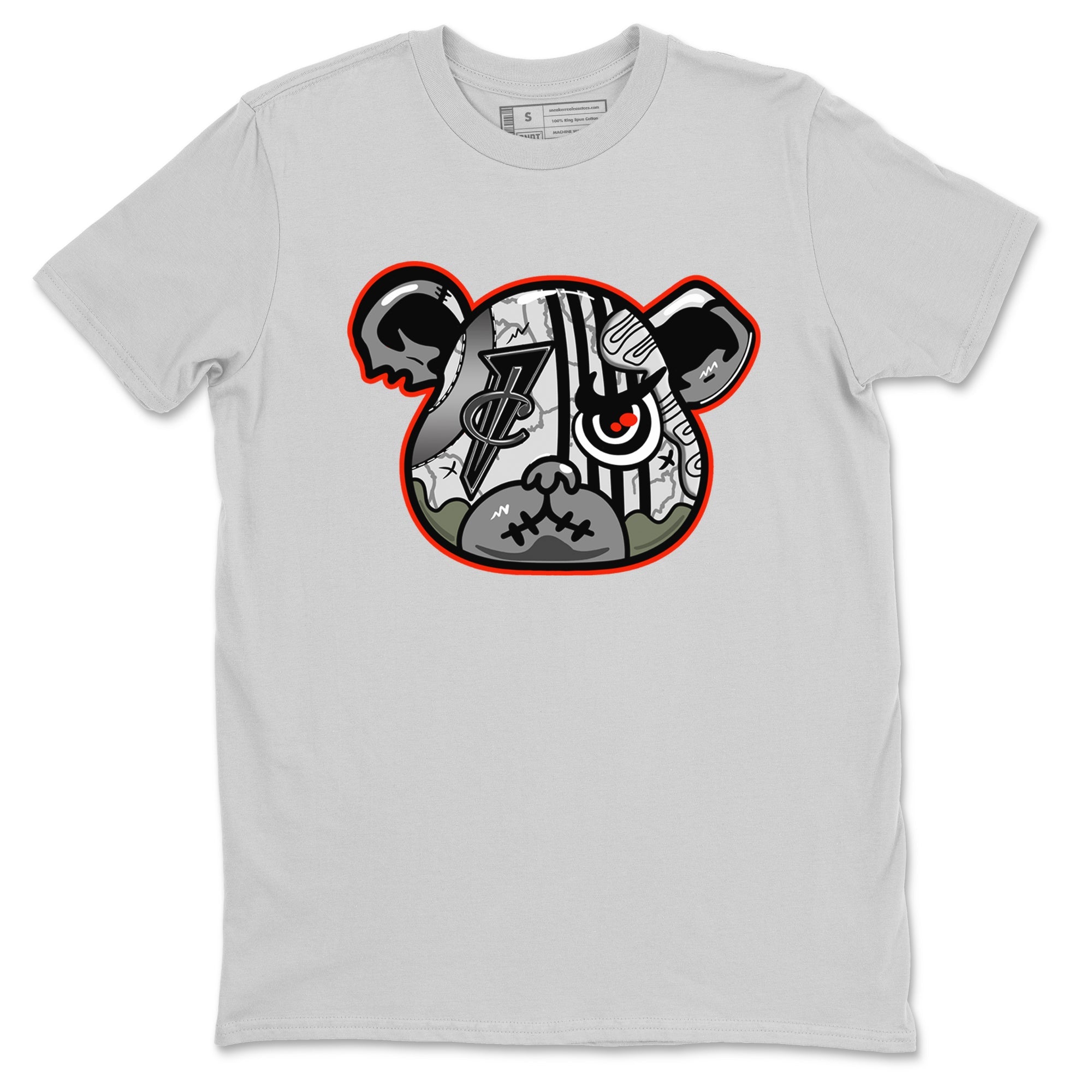 Foams One Jin shirts to match jordans Foamposite Bear sneaker match tees Air Foamposite One Jin match shoes to clothes Drip Gear Zone unisex cotton Silver 2 shirts