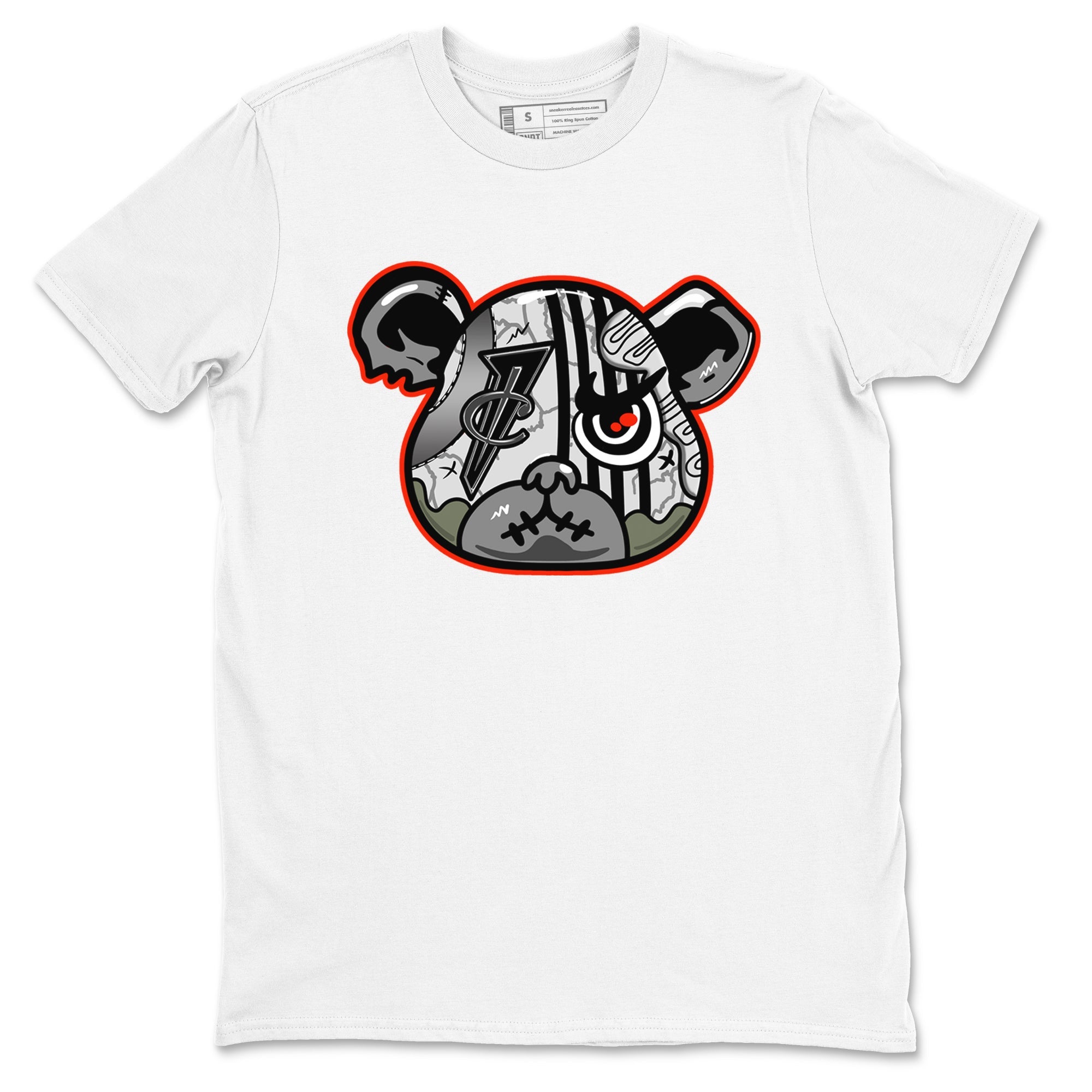 Foams One Jin shirts to match jordans Foamposite Bear sneaker match tees Air Foamposite One Jin match shoes to clothes Drip Gear Zone unisex cotton White 2 shirts