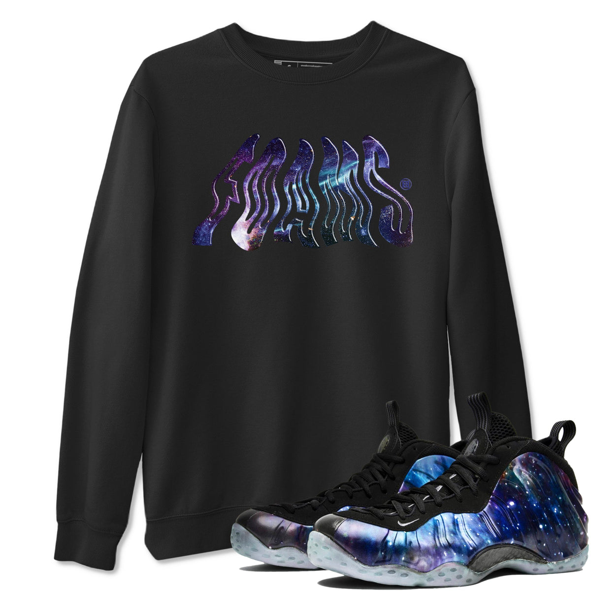 Air Foamposite One Galaxy shirts to match jordans Foams sneaker match tees Foams One Galaxy match shoes to clothes Drip Gear Zone unisex cotton Black 1 shirts