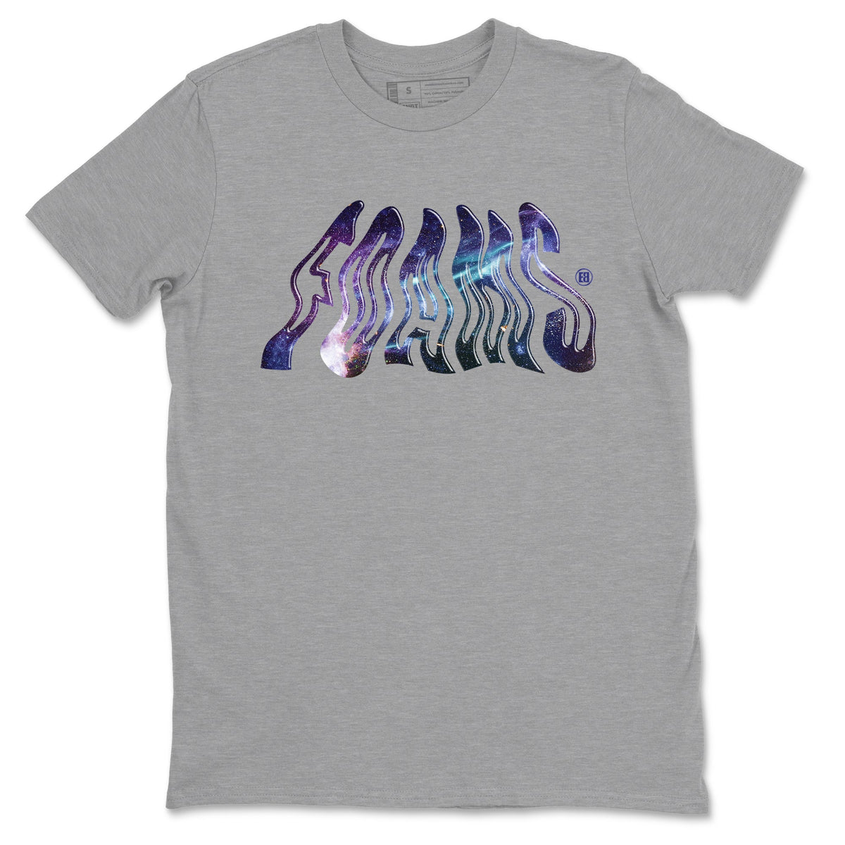 Air Foamposite One Galaxy shirts to match jordans Foams sneaker match tees Foams One Galaxy match shoes to clothes Drip Gear Zone unisex cotton Heather Grey 2 shirts